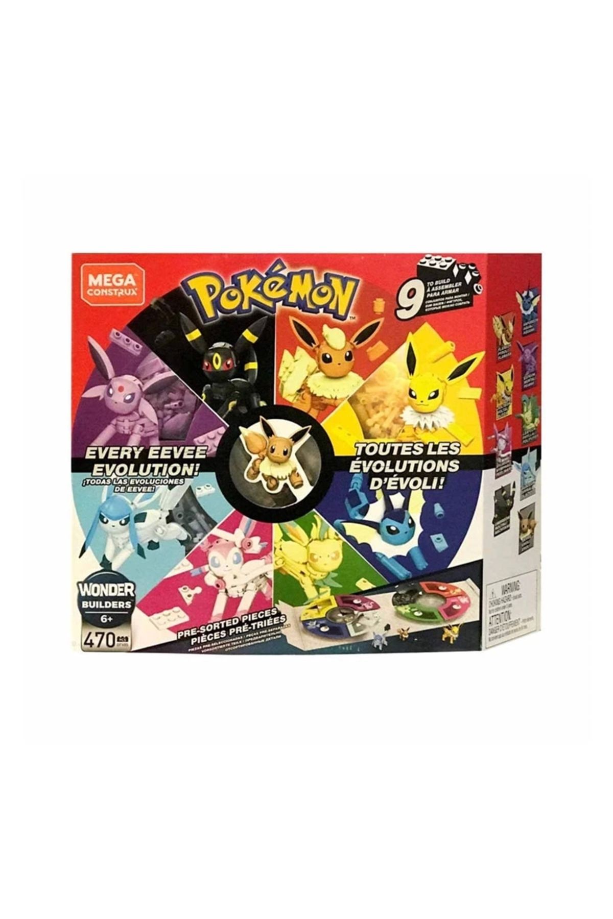 Mega Bloks Mega Pokémon Eevee Dönüşümleri, 6 Yaş Ve Üzeri, Gfv85