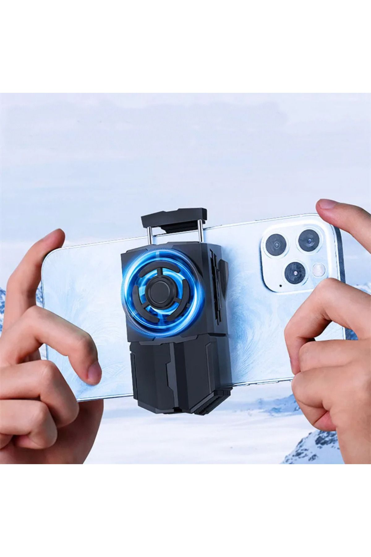 Kamardey 1200mAh Bataryalı Cep Telefonu Soğutma Fanı Gamer Oyuncu Radyatör Soğutucu Ios Android Pubg Gaming