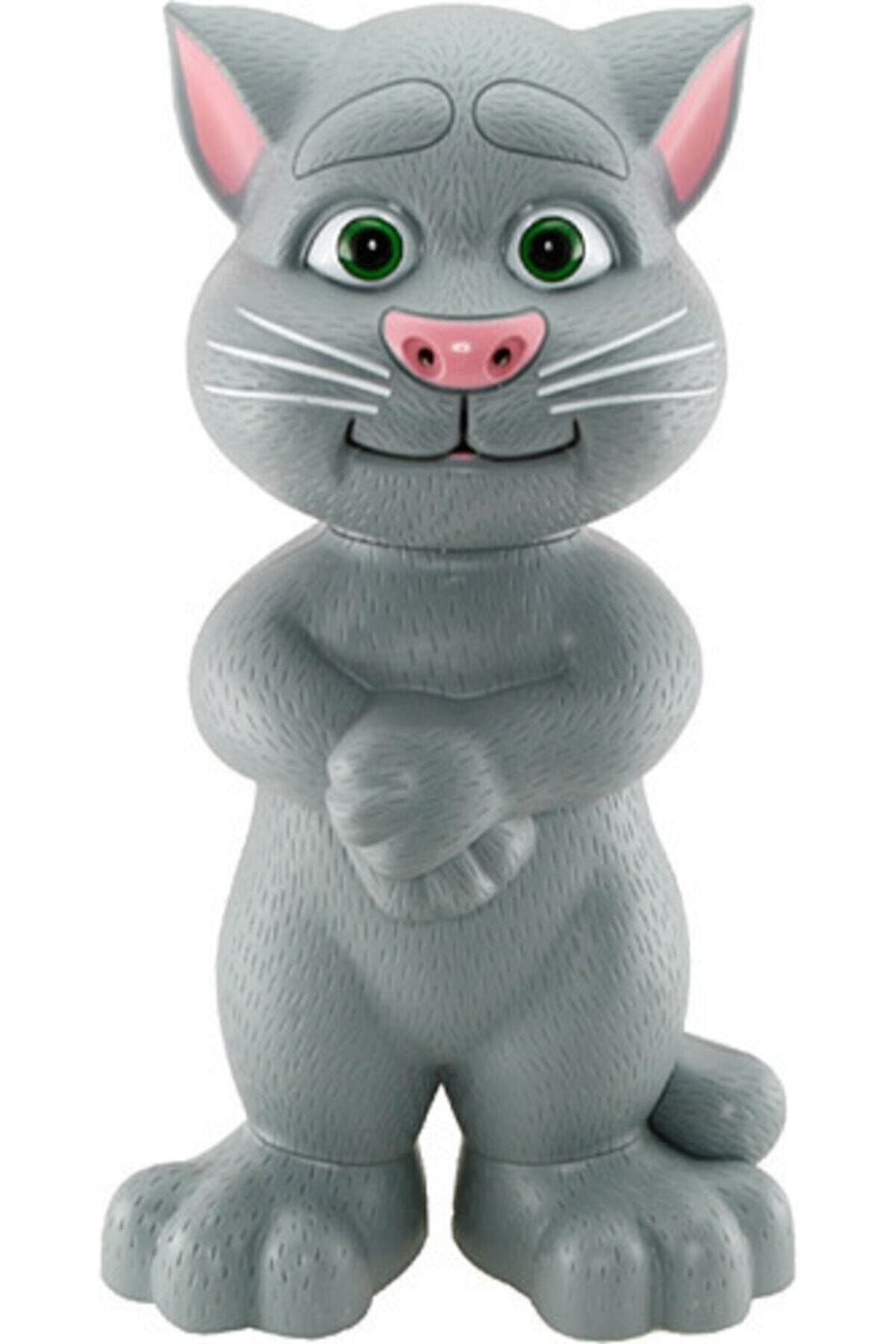 can oyuncak Gri Talking Tom Cat Konuşan Kedi Ses Taklit Eden Oyuncak