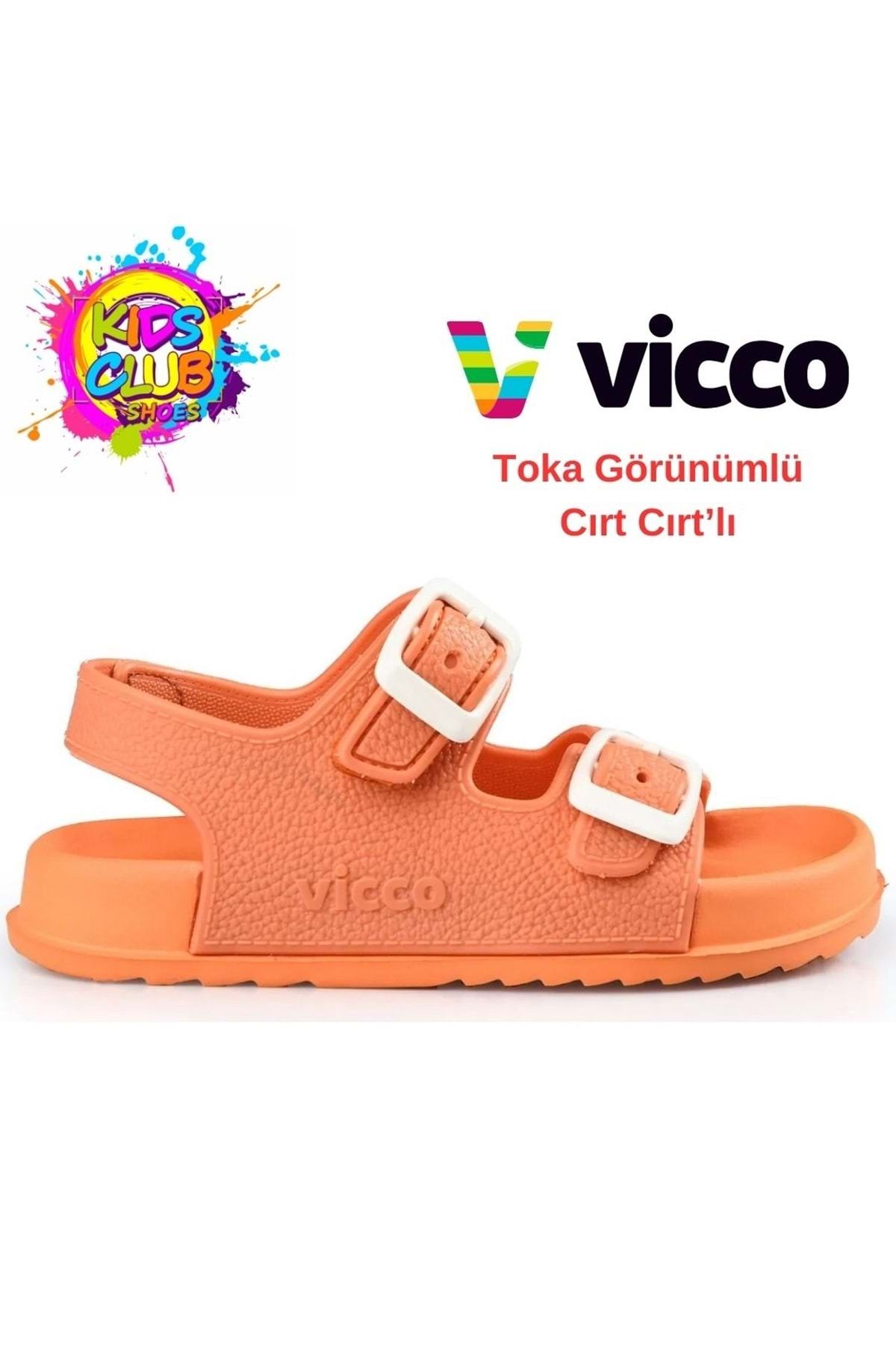 Kids Club Shoes Vicco Bunny Ortopedik Çocuk Sandalet Turuncu