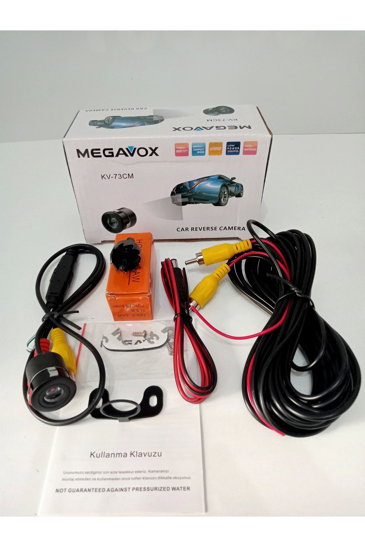 Megavox Araç Park Kamerası - Teyp Geri Görüş Kamerası - Kelebek Aparatlı Geri Vites Kamerası