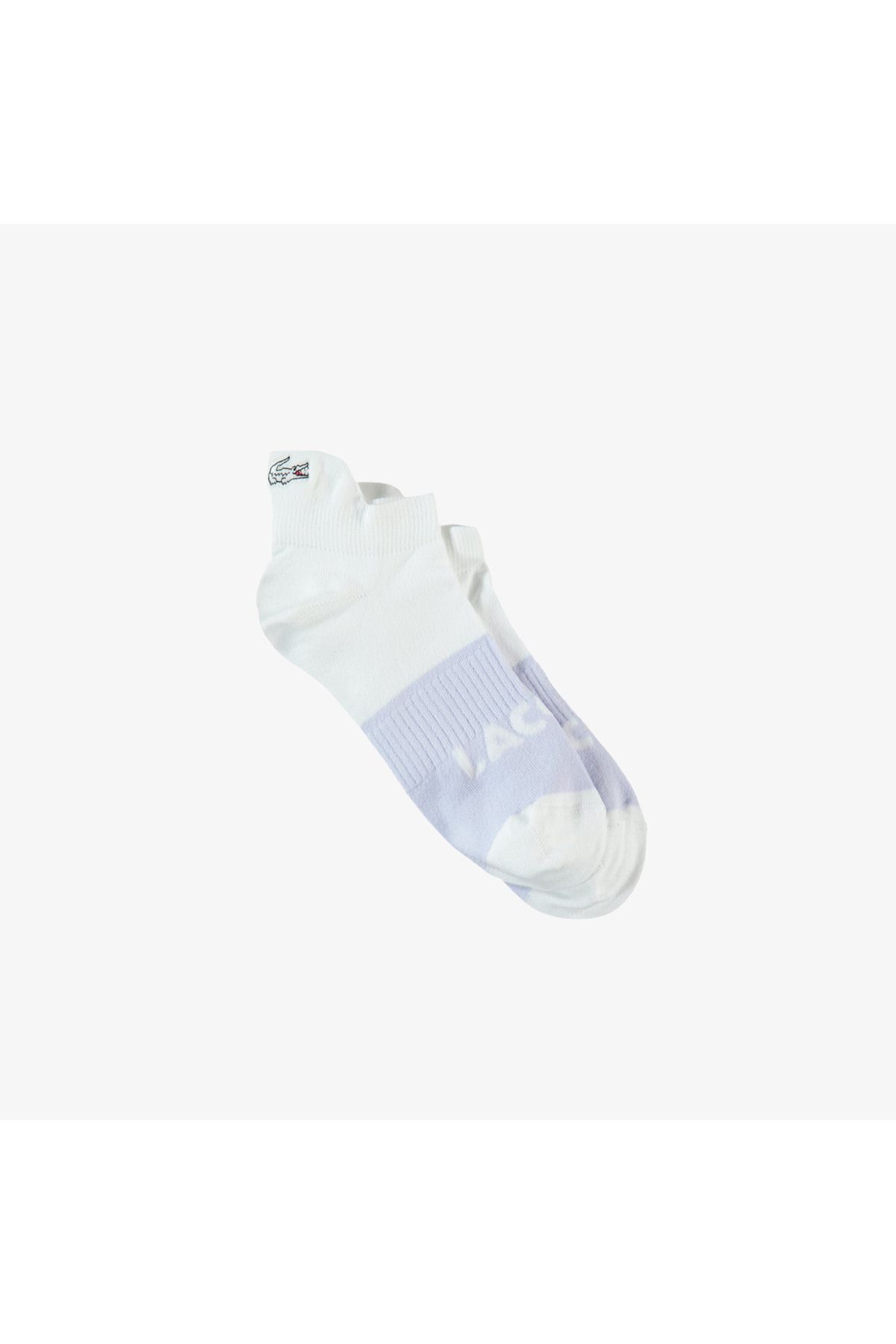 Lacoste Kadın Renk Bloklu Beyaz Çorap