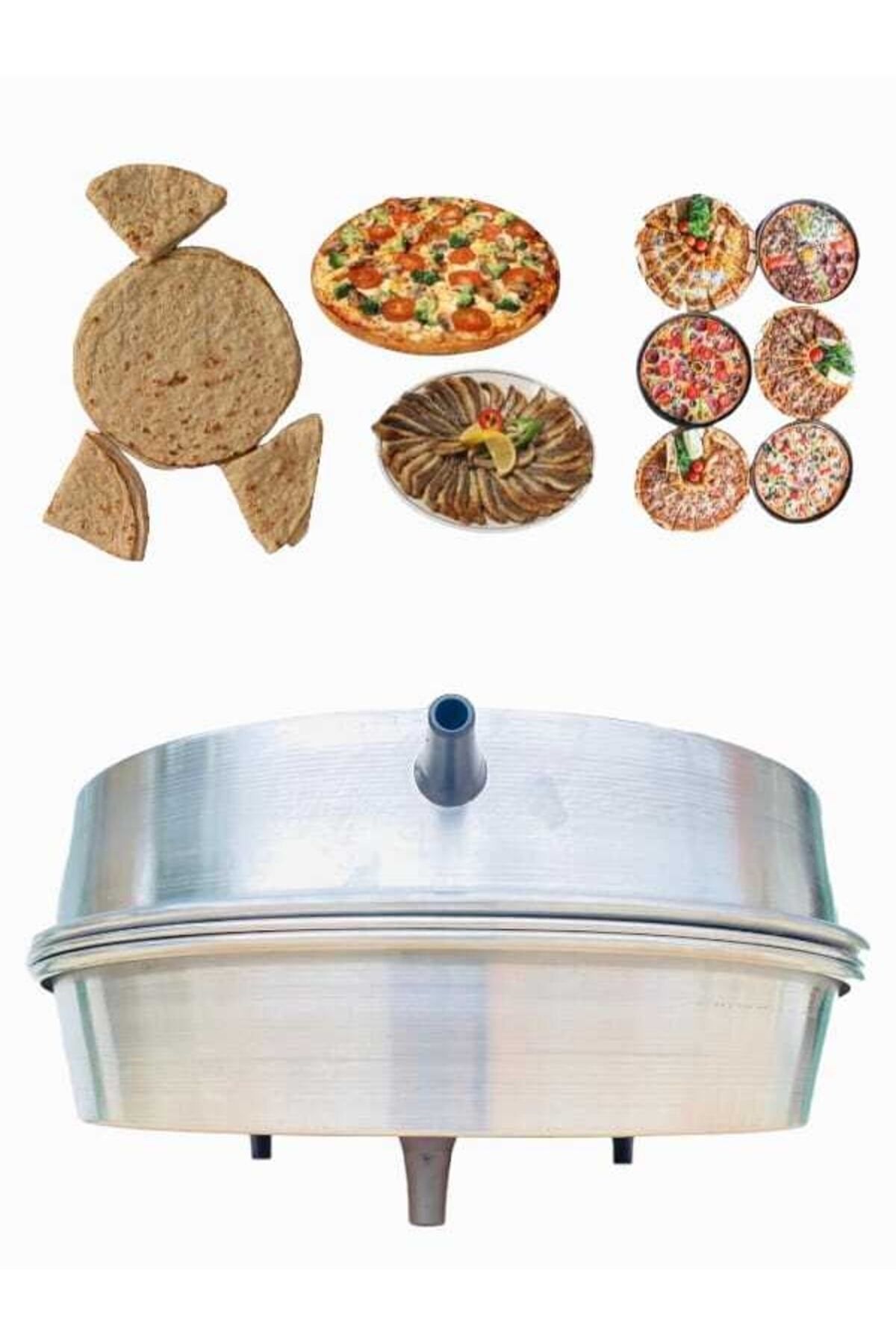 AHENK TEKNO Elektrikli Tandır Ekmek, Pizza, Lahmacun, Pide Pişirici, Alüminyum Gövde