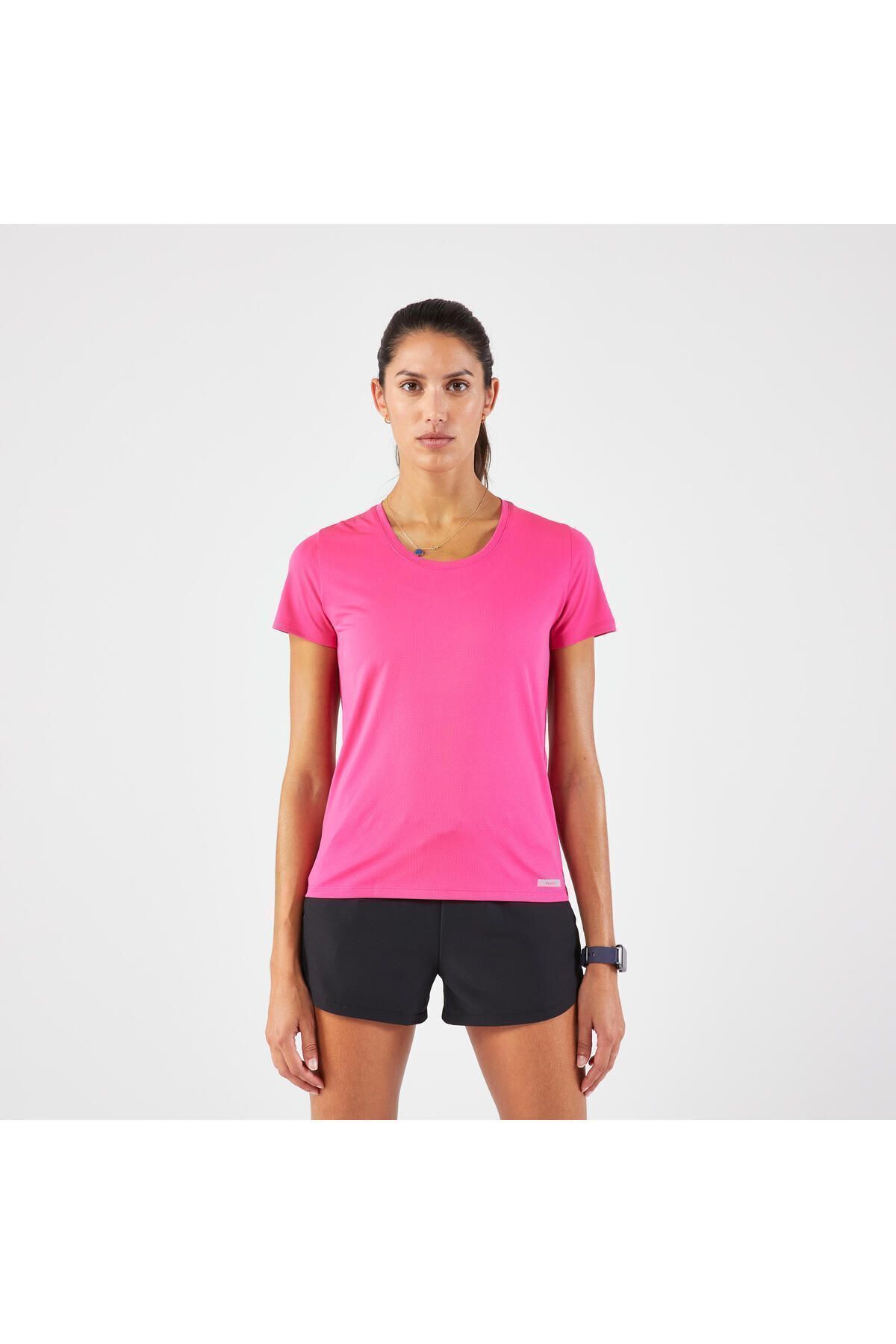 Decathlon Kadın Koşu Tişörtü - Fuşya - Kiprun Run 100
