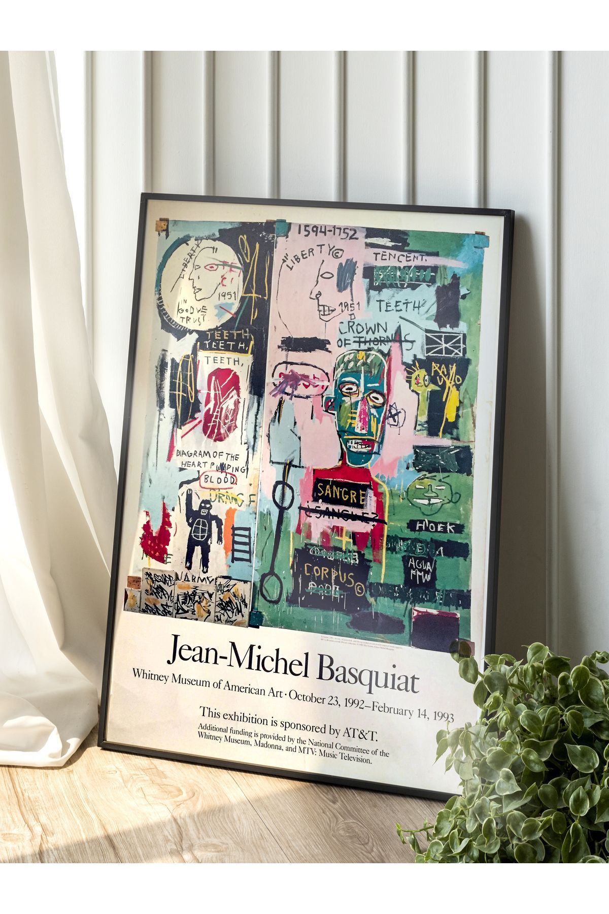 Taranist Çerçevesiz Poster Jean Michel Basquiat Exhibition Sergi  1992  (30x42 cm)