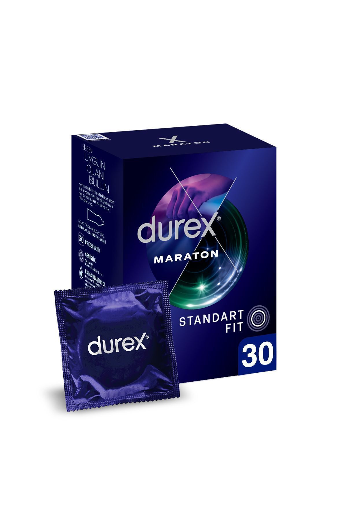 Durex Maraton Standart Fit Geciktiricili Prezervatif 30 Lu