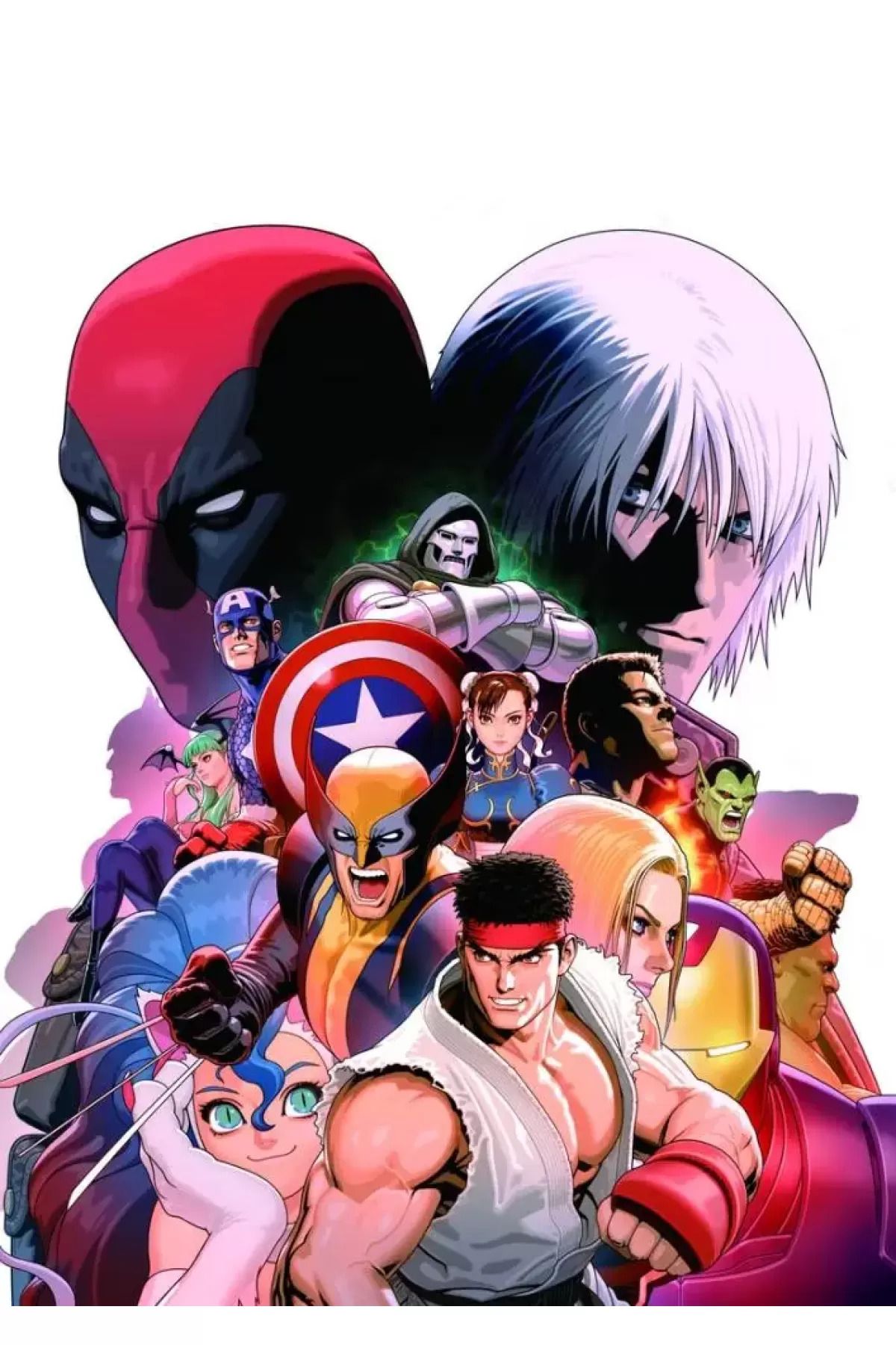 wonderlike Street Fighter And Marvel 9 Ahşap Poster 20*30 Cm