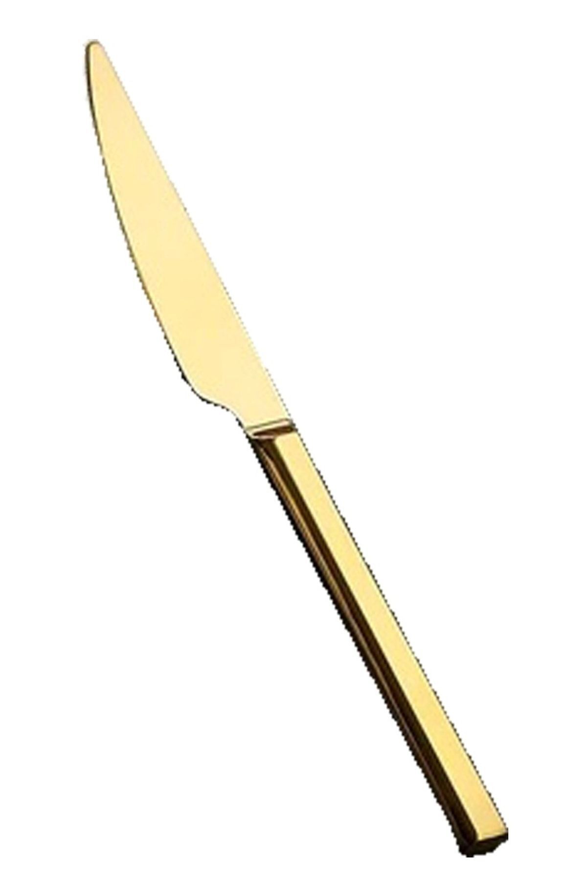 ÖZLİFE Dzhg-302 Hüma 12'li Yemek Bıçağı Gold