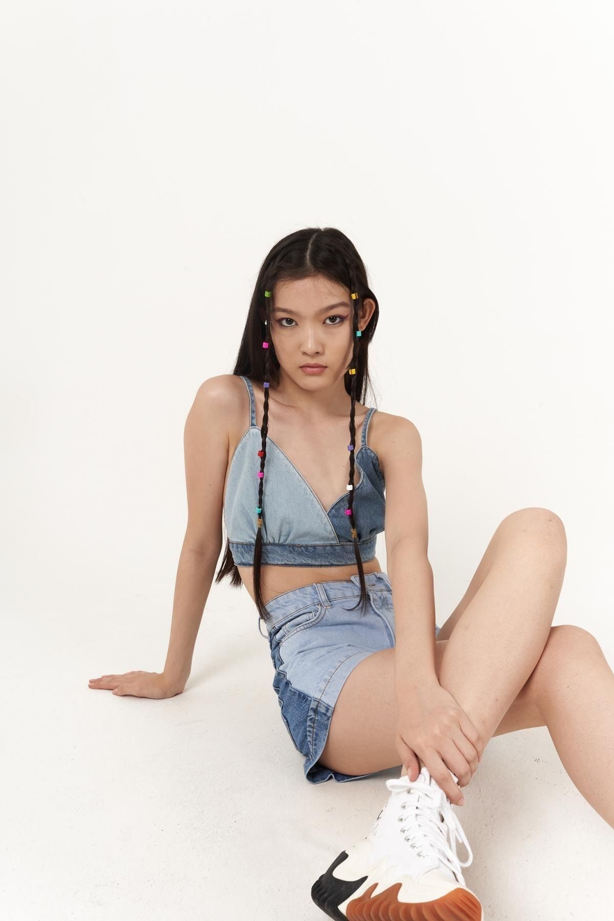 HOLLY LOLLY Ocean Jean Şort Mavi