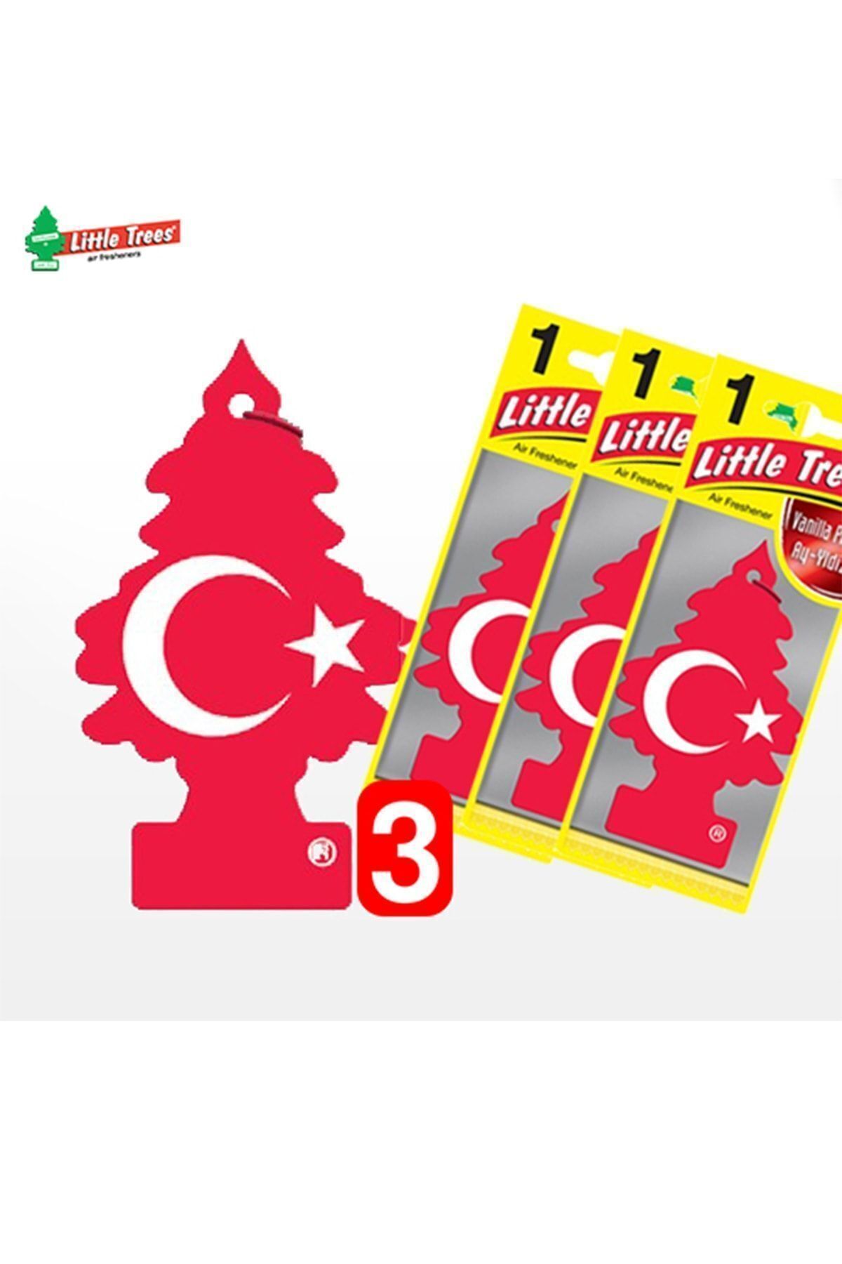 Car Freshner Little Trees Vanilla Pride Türk Bayrağı Oto Kokusu 3 Adet 55008 10411131