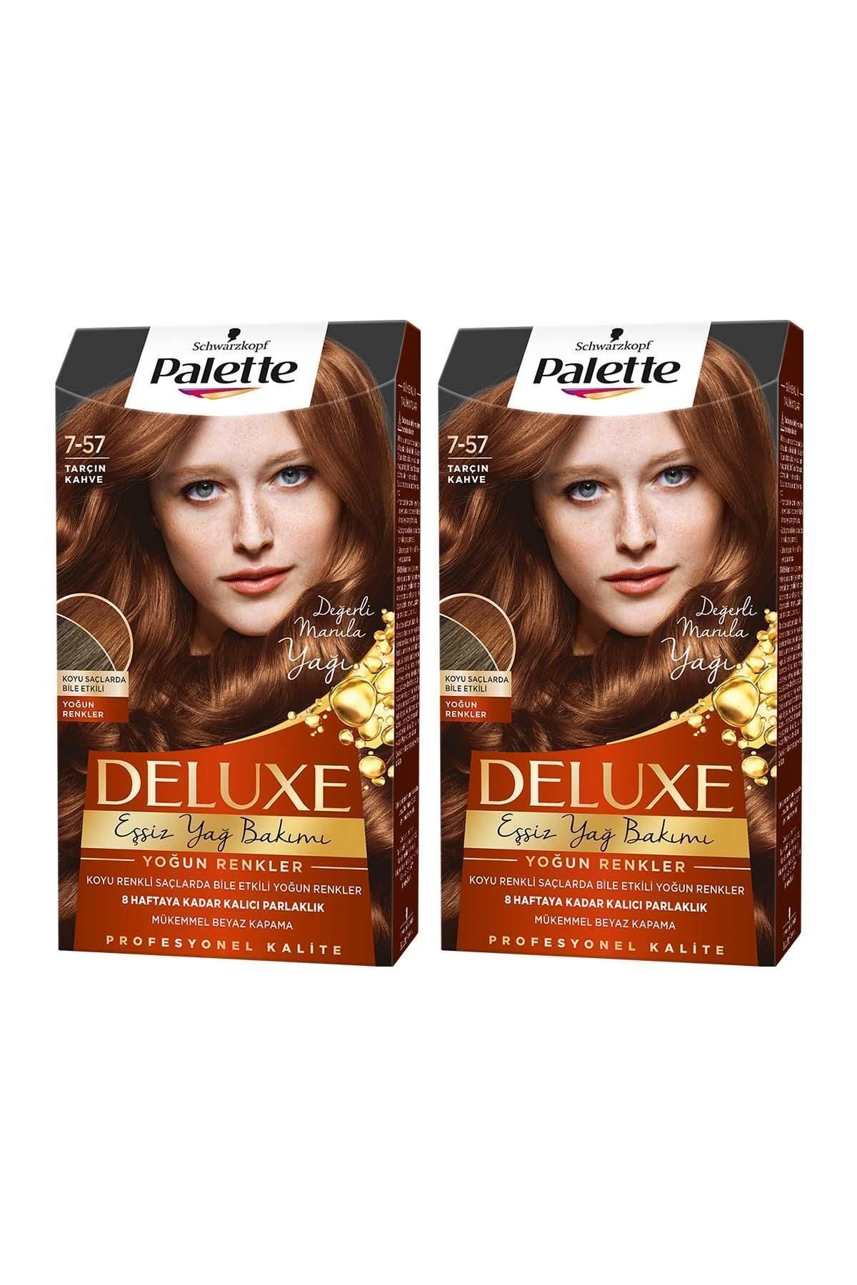 Palette Deluxe Yoğun Renkler 7-57 Tarçın Kahve X 2 Adet Saç Boyası