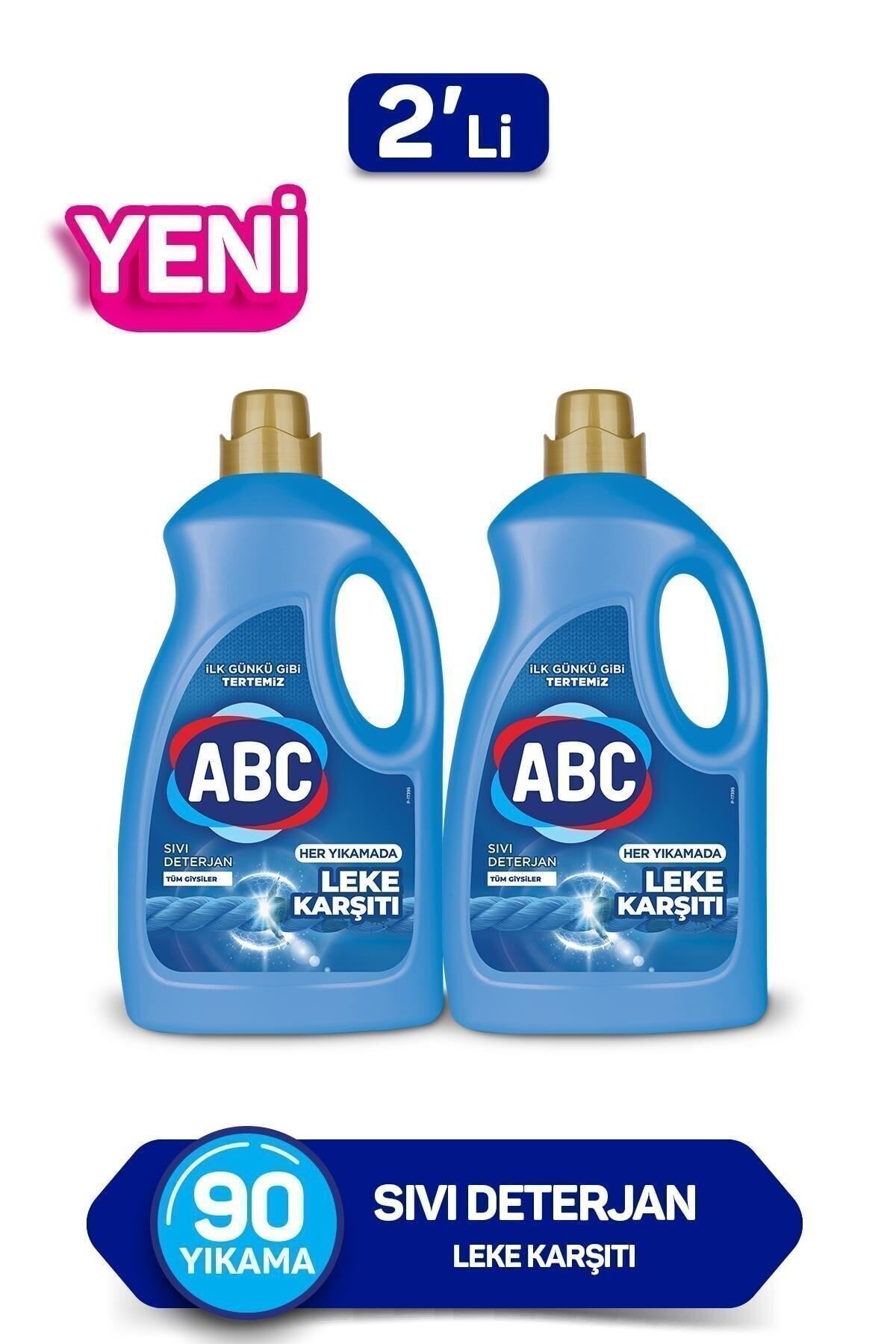ABC Leke Karsıtı Sıvı Çamaşır Deterjan 2 X 2,7 Lt