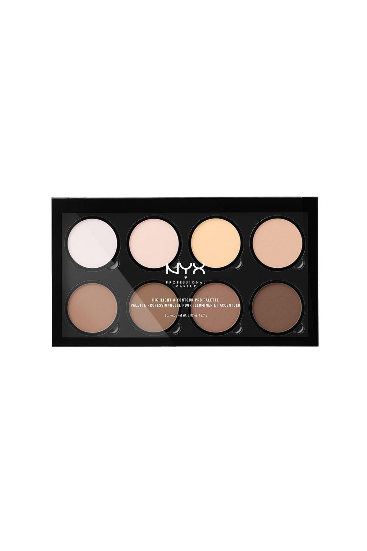 NYX Professional Makeup Aydınlatıcı & Kontür Paleti - Highlight & Contour Pro Palette 208 g 800897836245