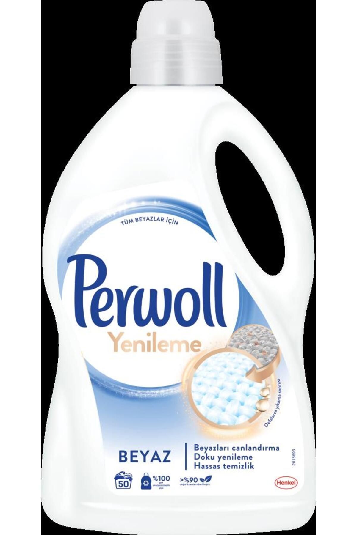 Perwoll Hassas Bakım Sıvı Çamaşır Deterjanı 2.97 L (54 YIKAMA) Beyaz Giysiler Için Yenileme&onarım