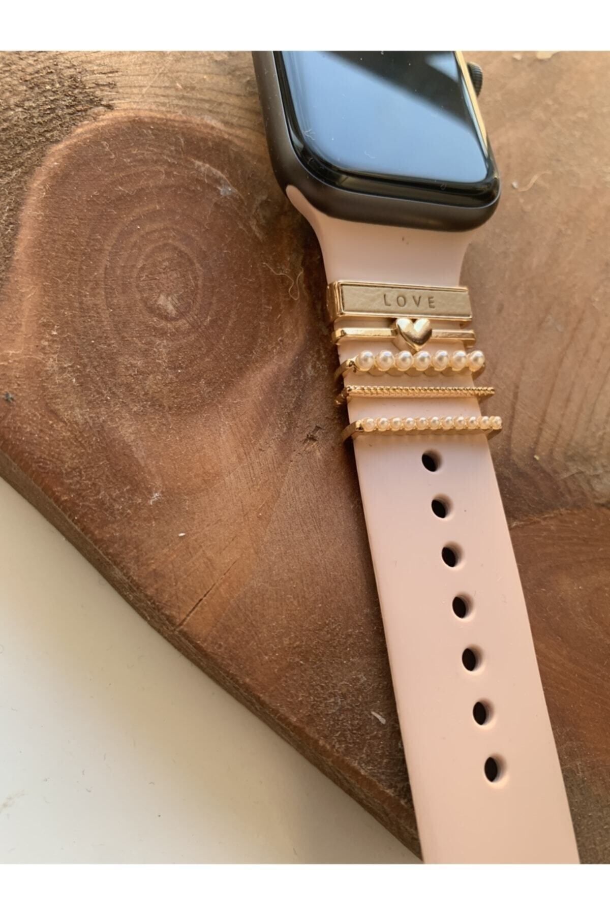 Mg Aksesuar Love Apple Watch Band Charm - Akıllı Saat Kordon Süsü