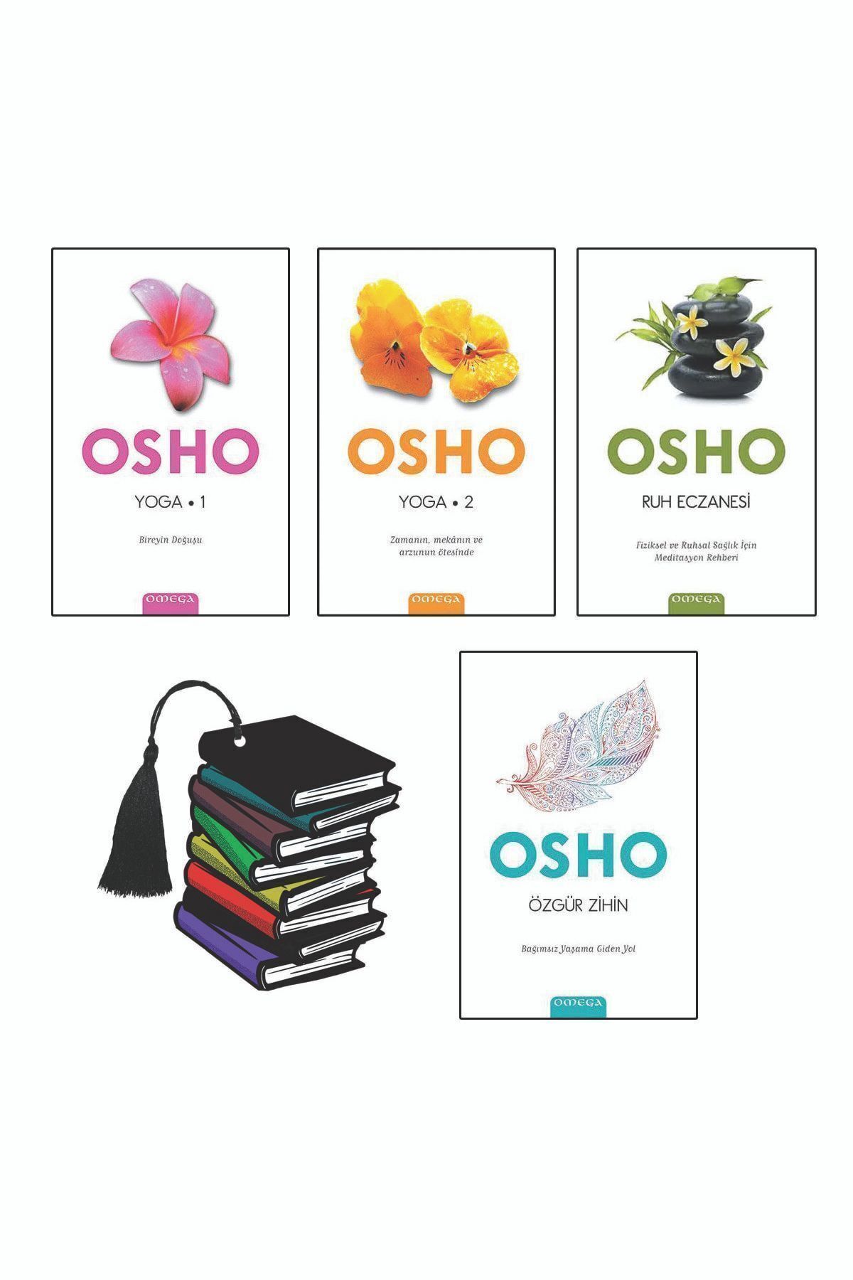 Omega Yayınları Osho - Yoga 1 - Yoga 2 - Ruh Eczanesi - Özgür Zihin - 4 Kitap Set - Yırtılmaz Ayraç Hediye