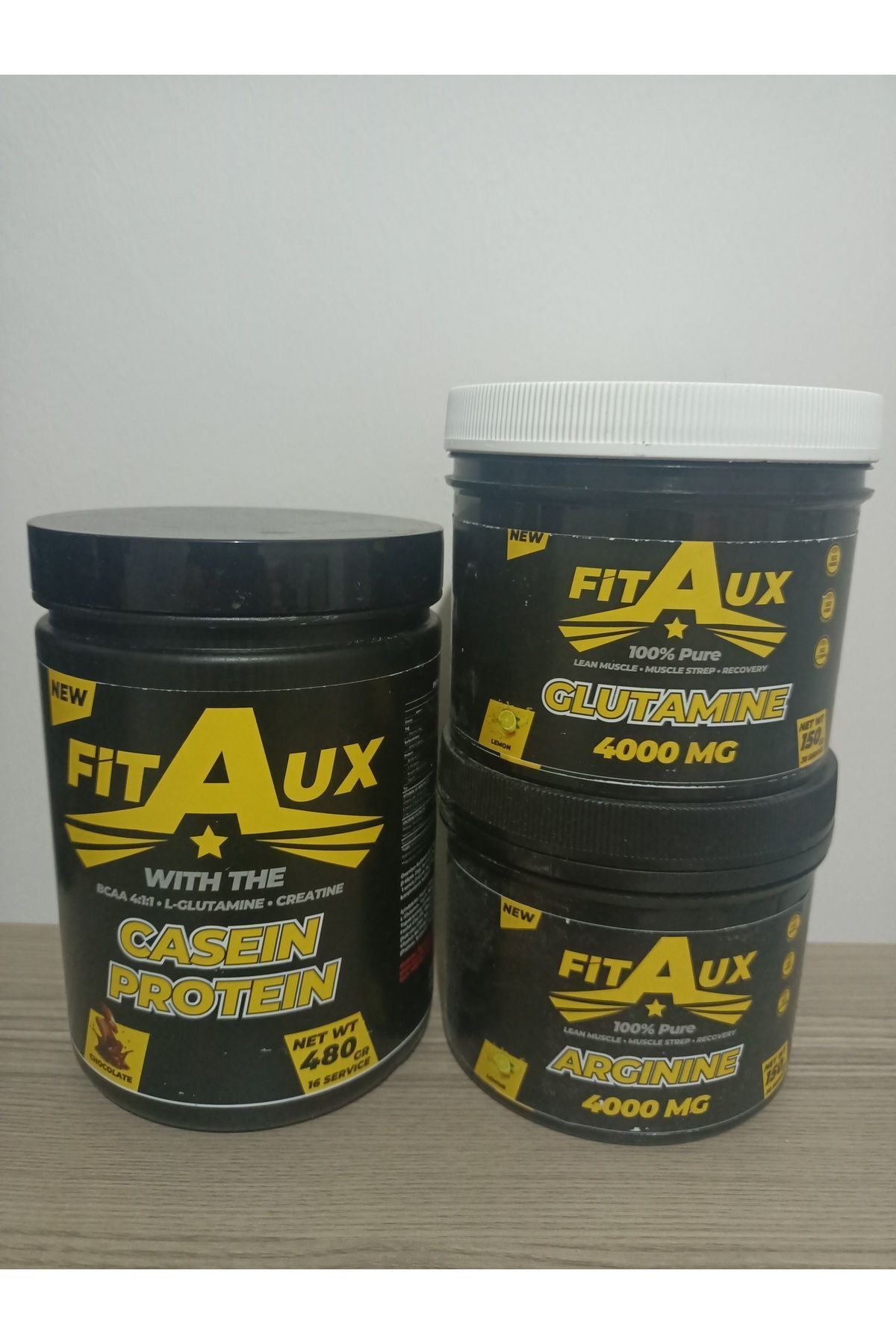fitaux Casein Protein 480 gr Glutamin Arginin Kombini