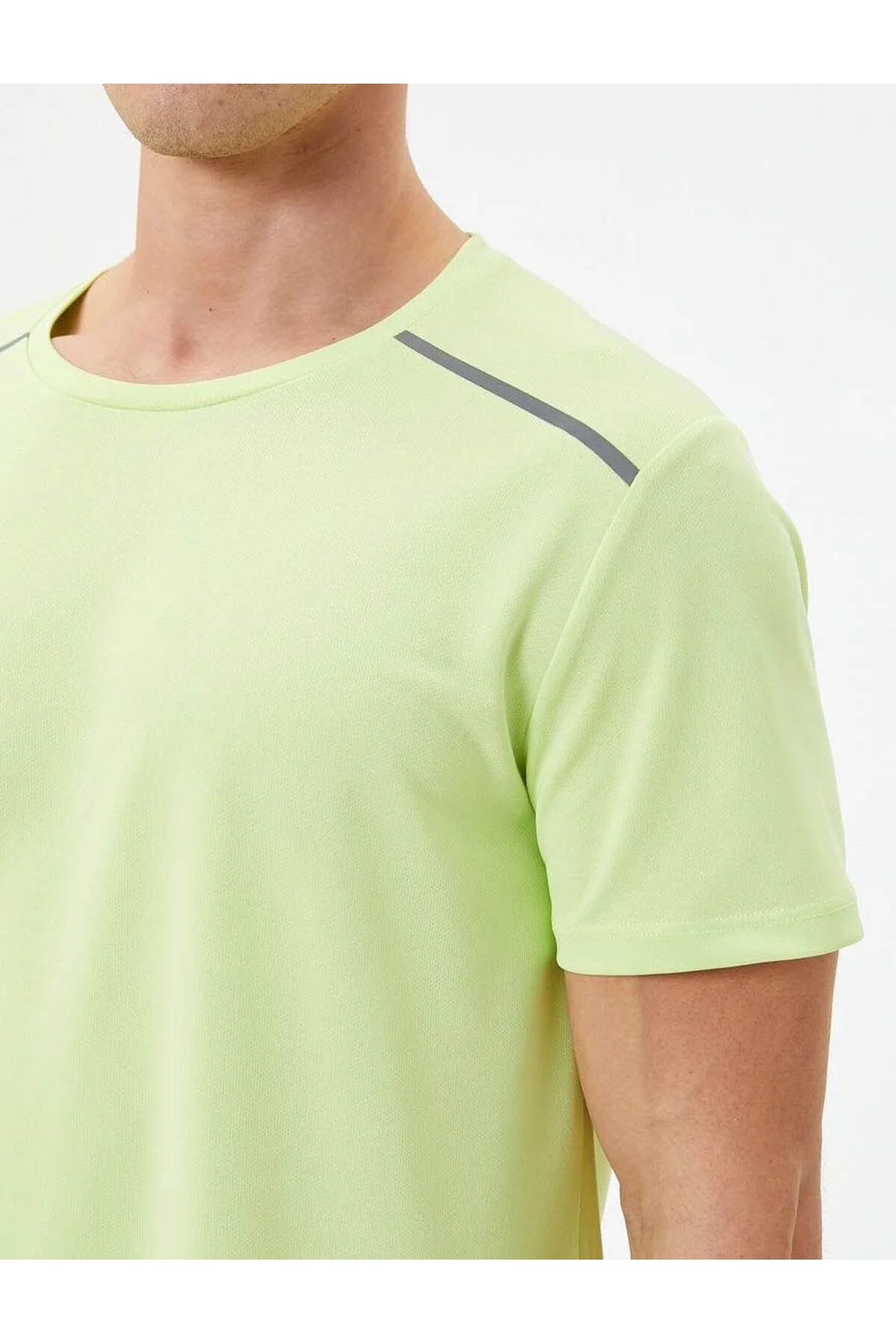 Koton Erkek T-shirt Yeşil 4sam10065nk