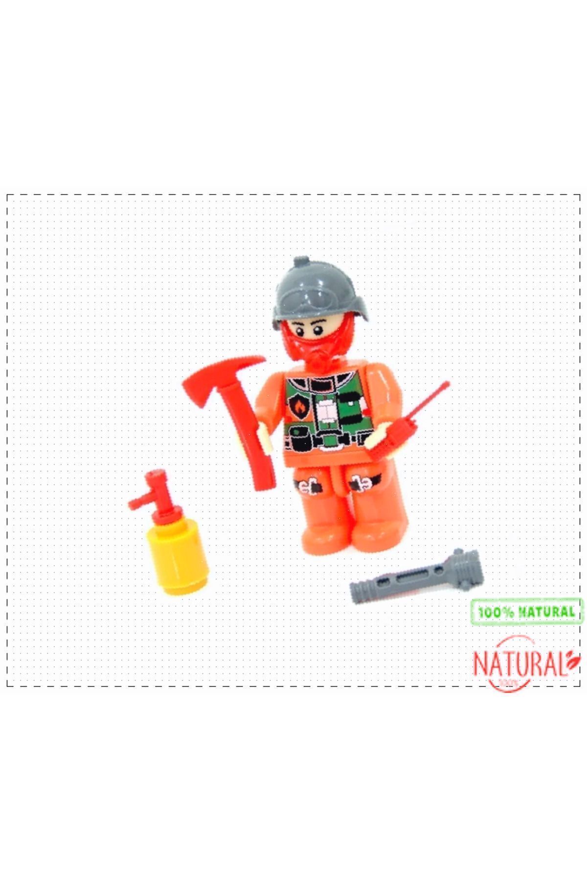 OMZ Fire Fighter Itfaiye Figürü Lego Seti Kız Cocuk Erkek Cocuk Oyuncak Egitici Oyuncak Kız Erkek Cocuk