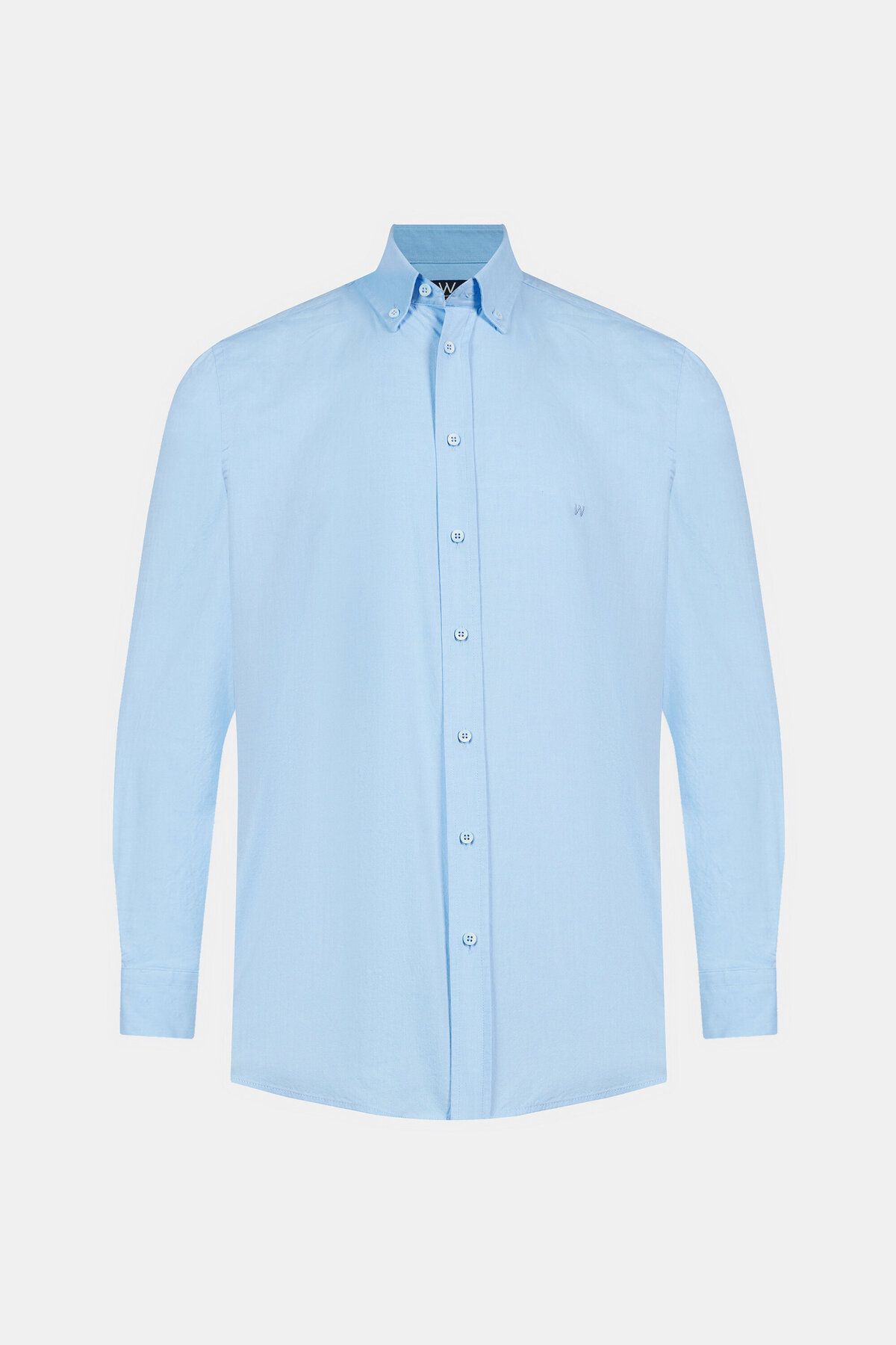 W Collection Mavi Oxford Gömlek