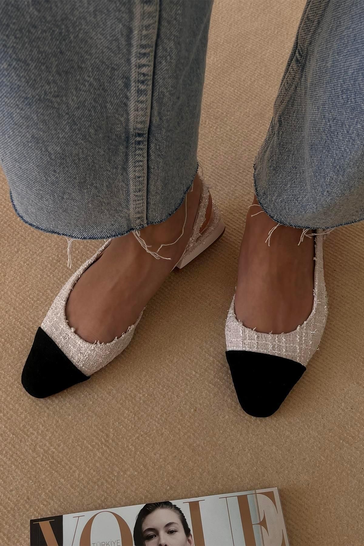 Straswans Simmons  Kadın  Topuklu Keten Sandalet Beyaz