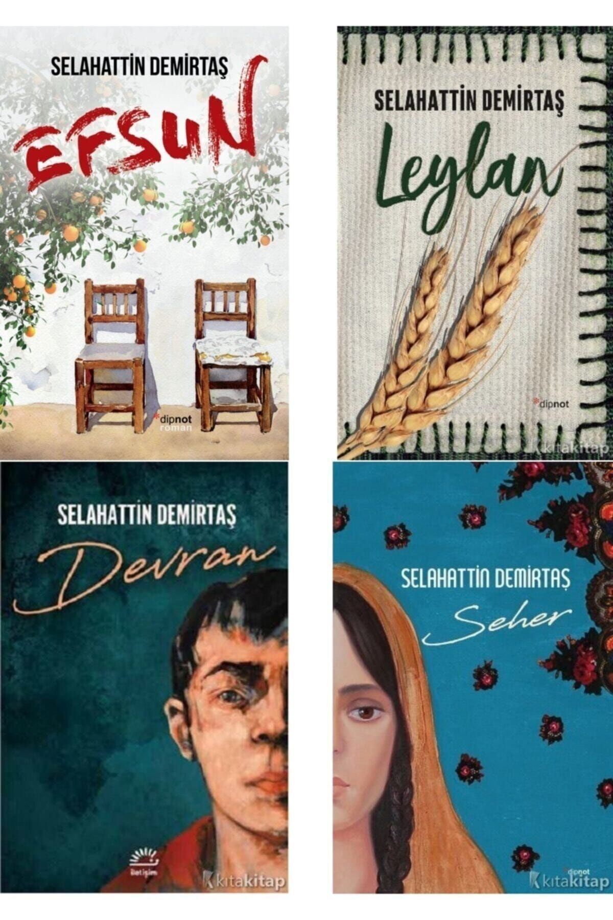 Dipnot Yayınları Efsun - Seher - Leylan - Devran - Selahattin Demirtaş 4 Kitap Set