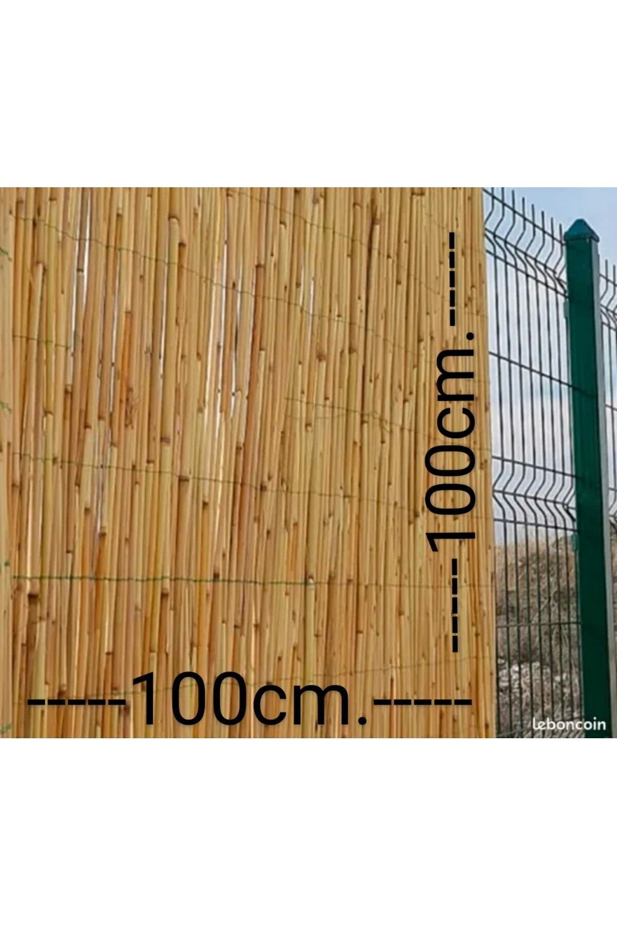 Greenosier 1×1m.kamış Hasır Bambu Dekorasyon