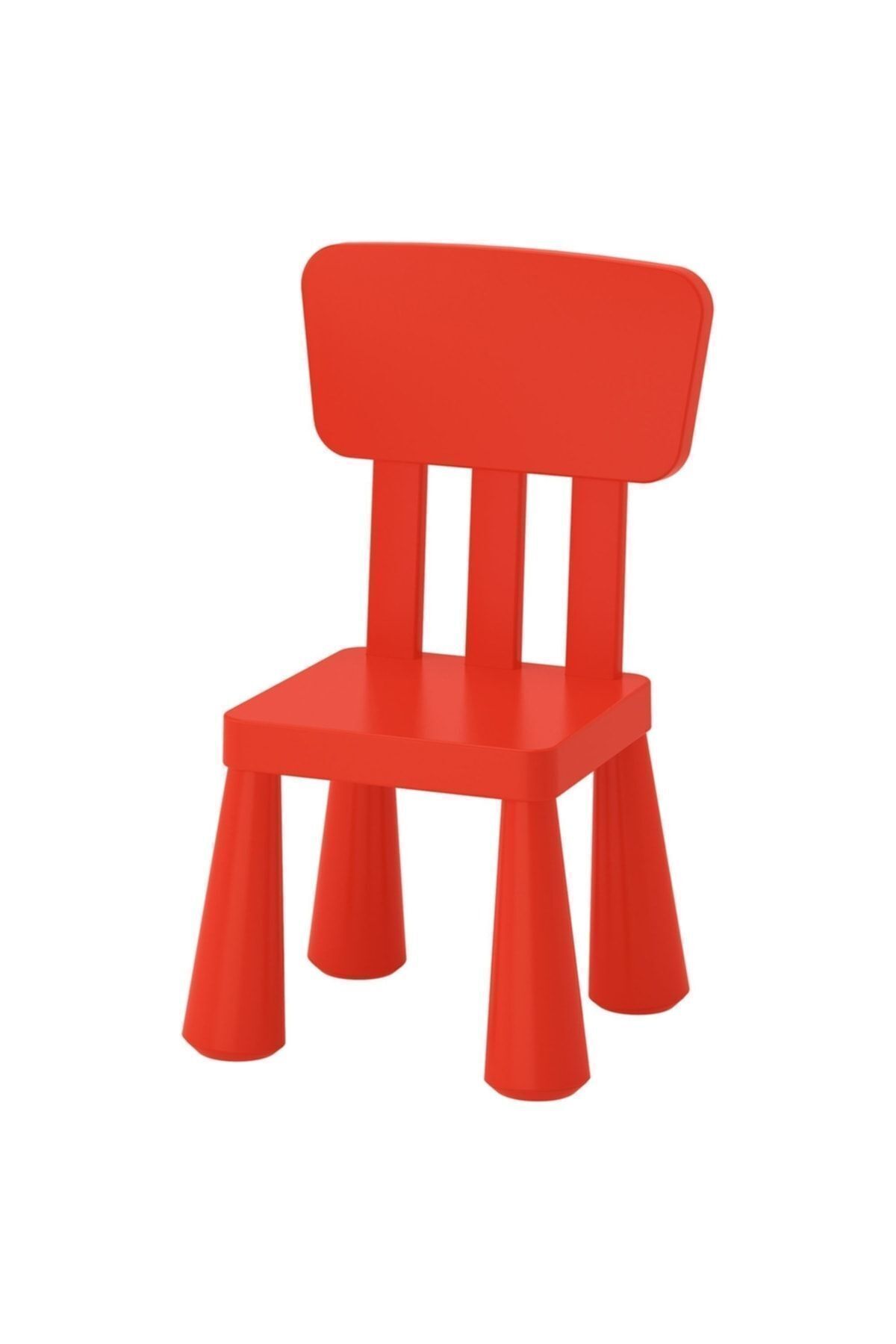 IKEA Mammut Kırmızı Plastik BARBUN Çocuk Sandalyesi