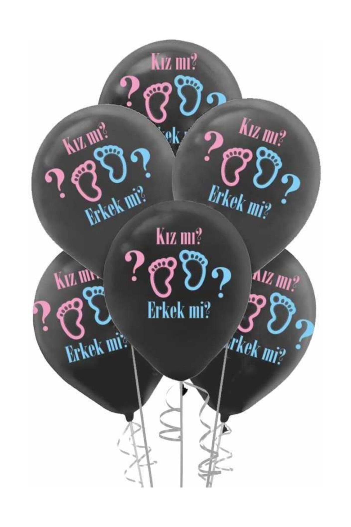 Genel Markalar Cinsiyet Partisi Baskılı Balon Kiz Mı Erkek Mi 5 Adet