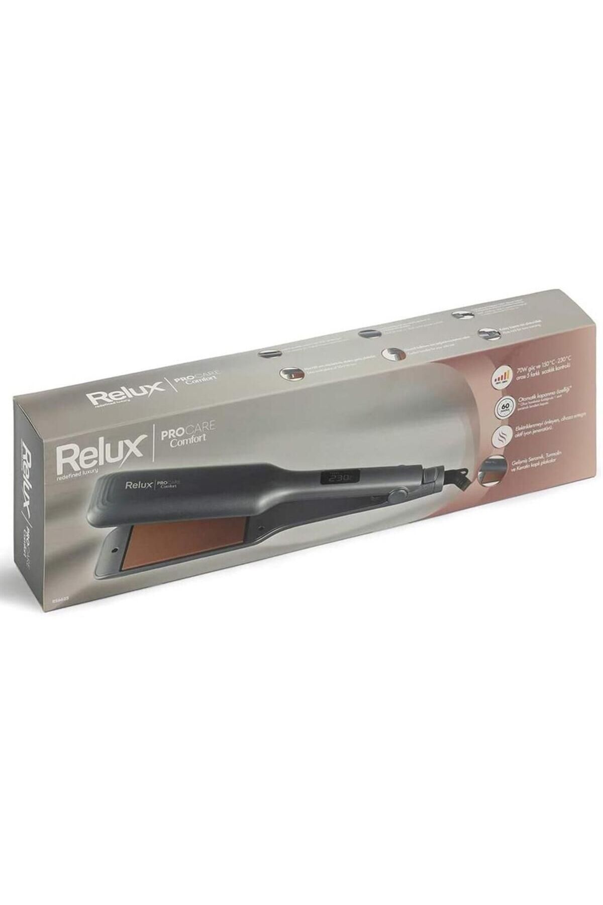 Relux Rs6625 Procare Comfort Iyonik Geniş Plakalı Keratin