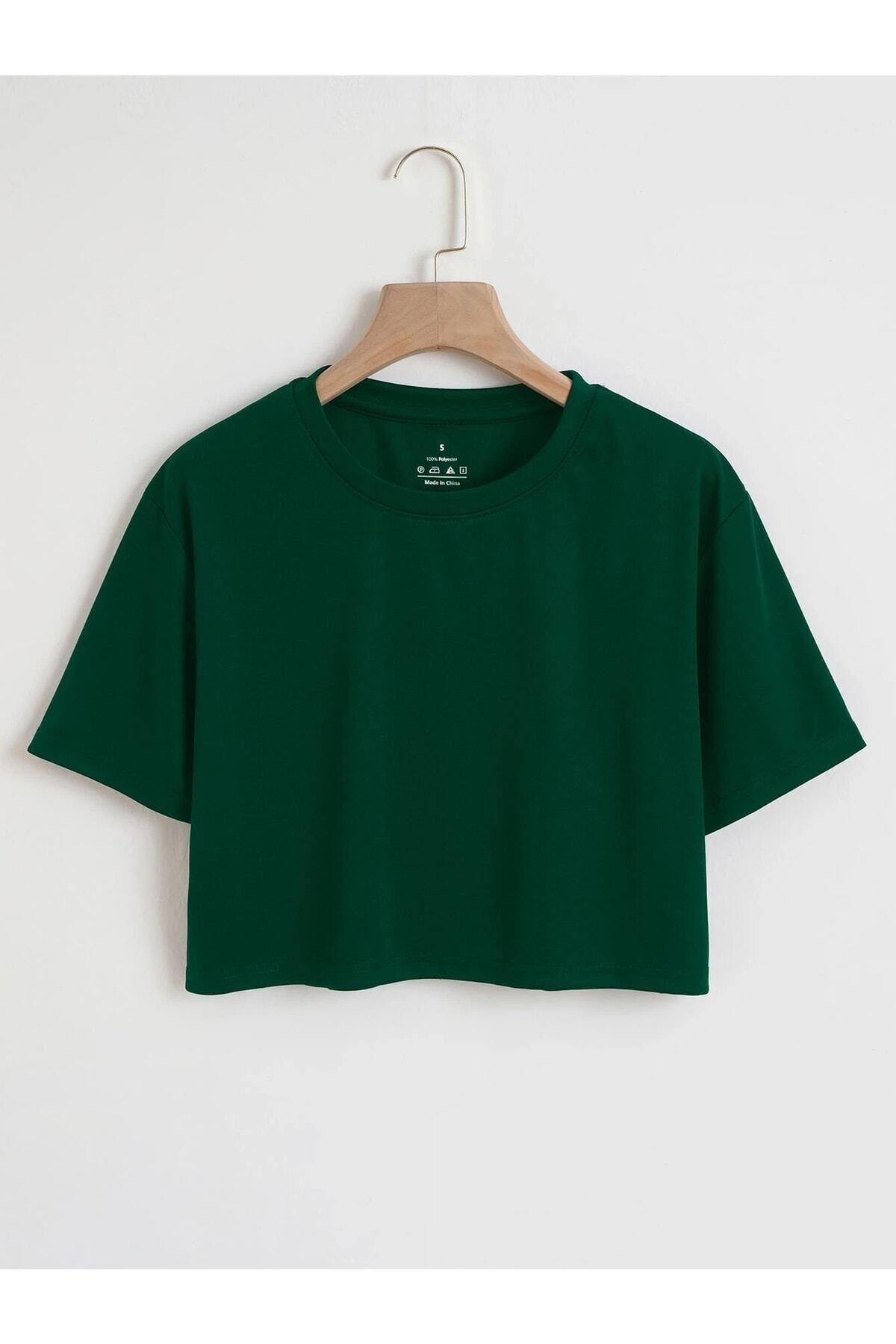 DAXİS Sportwear Company Renkli Oversize Crop Tshirt