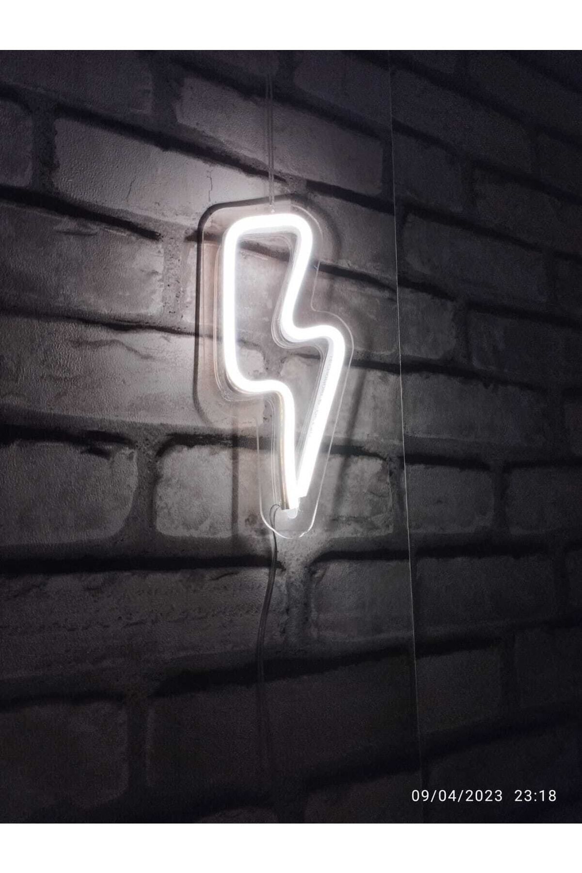 Neon Şimşek Led 12 V Gece Lambası Dekoratif Urun