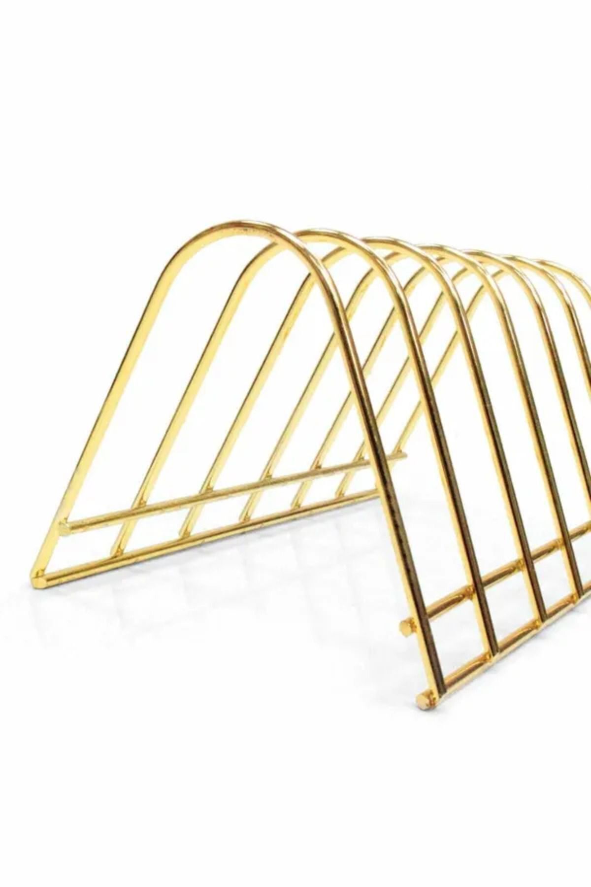 CEPHOME Metal Ferforje Gold Tabak Standı-6'lı Gold Stand