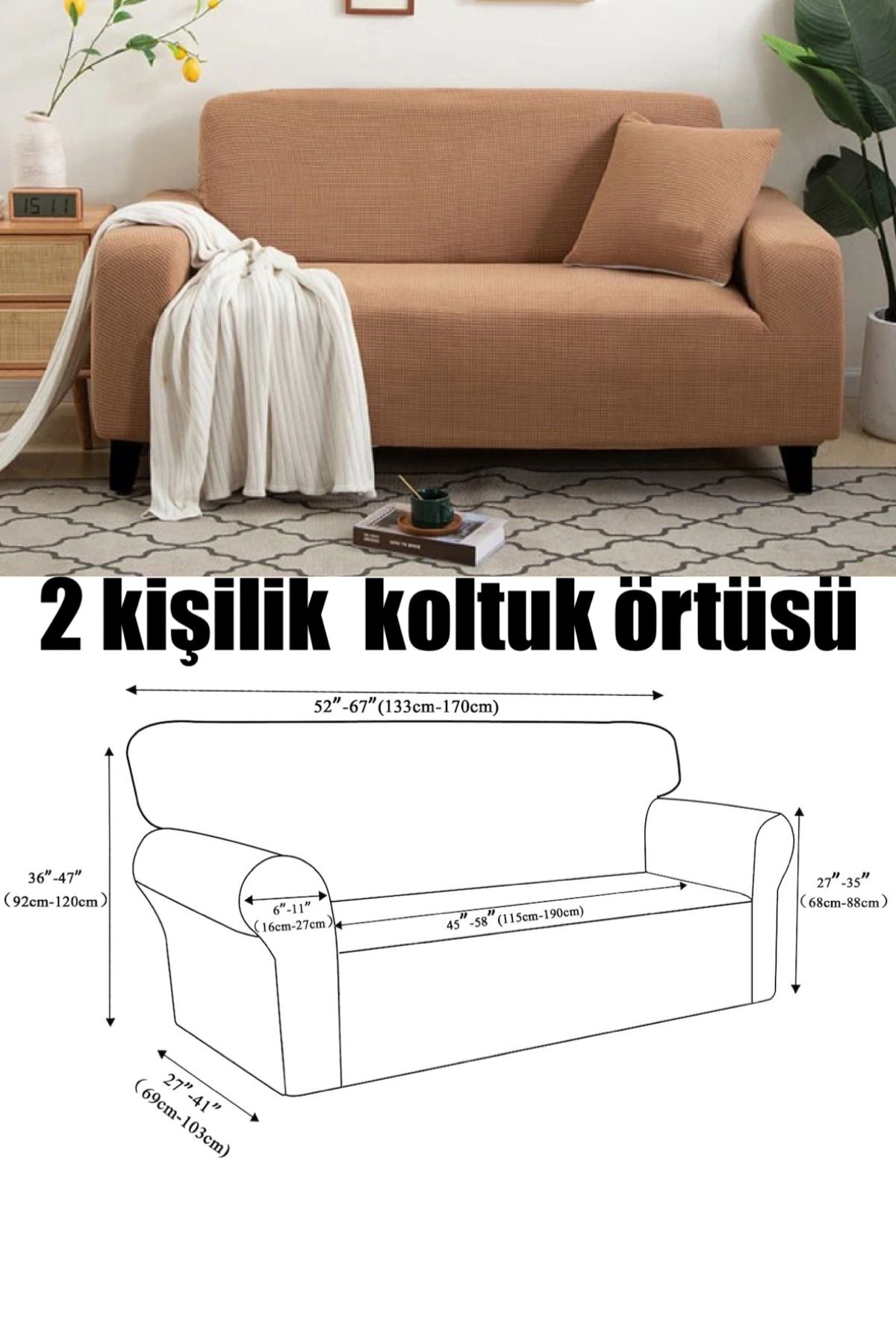 uzhanem koltuk örtüsü 2kişilik koltuk kılıfı