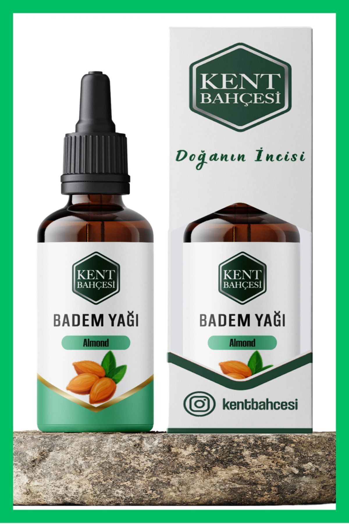 KENT BAHÇESİ Tatlı Badem Yağı 30 ml Soğuk Sıkım %100 Saf Doğal Ve Katkısız Cold Press Almond Oil