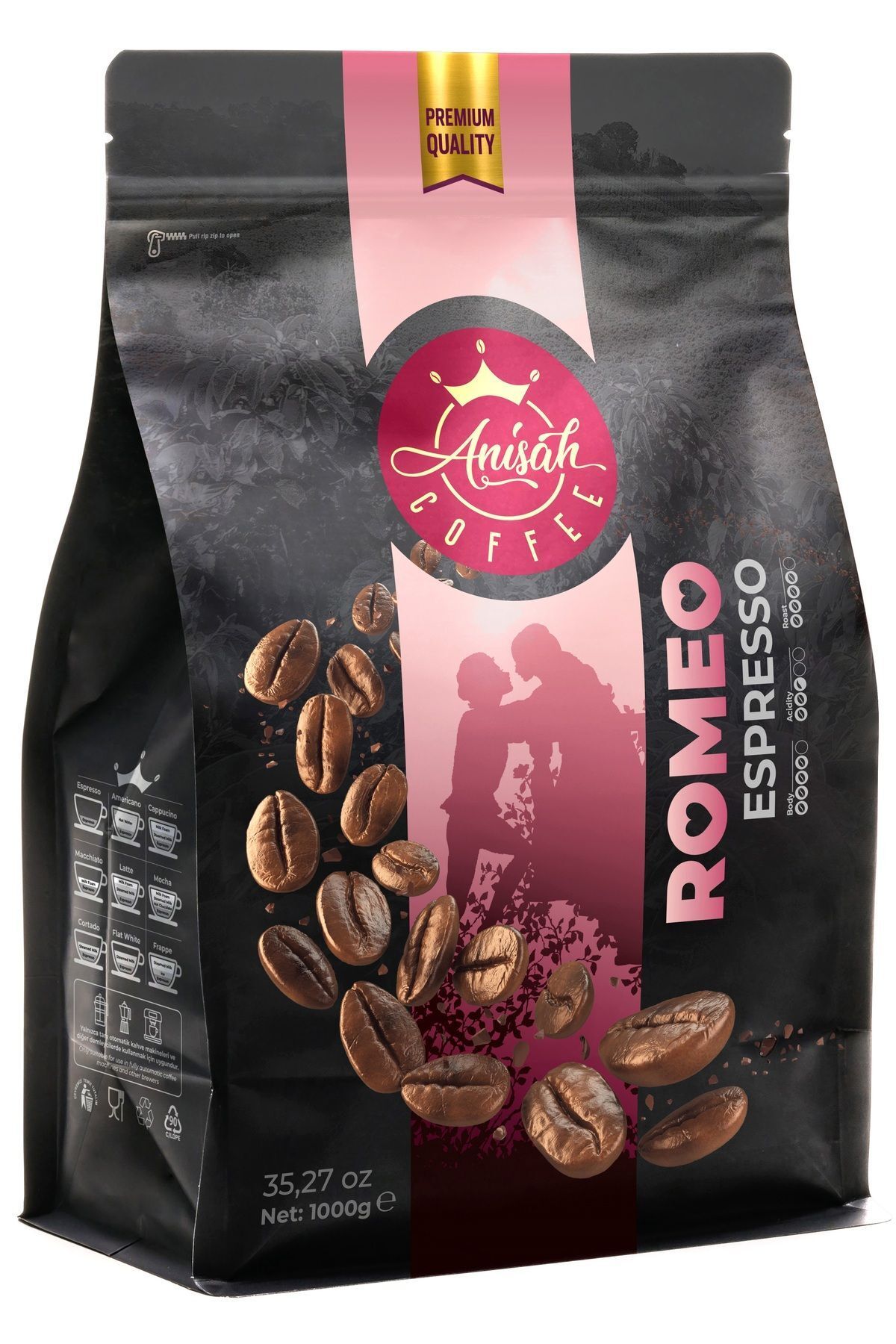 Anisah Coffee Romeo Espresso Kahve 1000 Gram