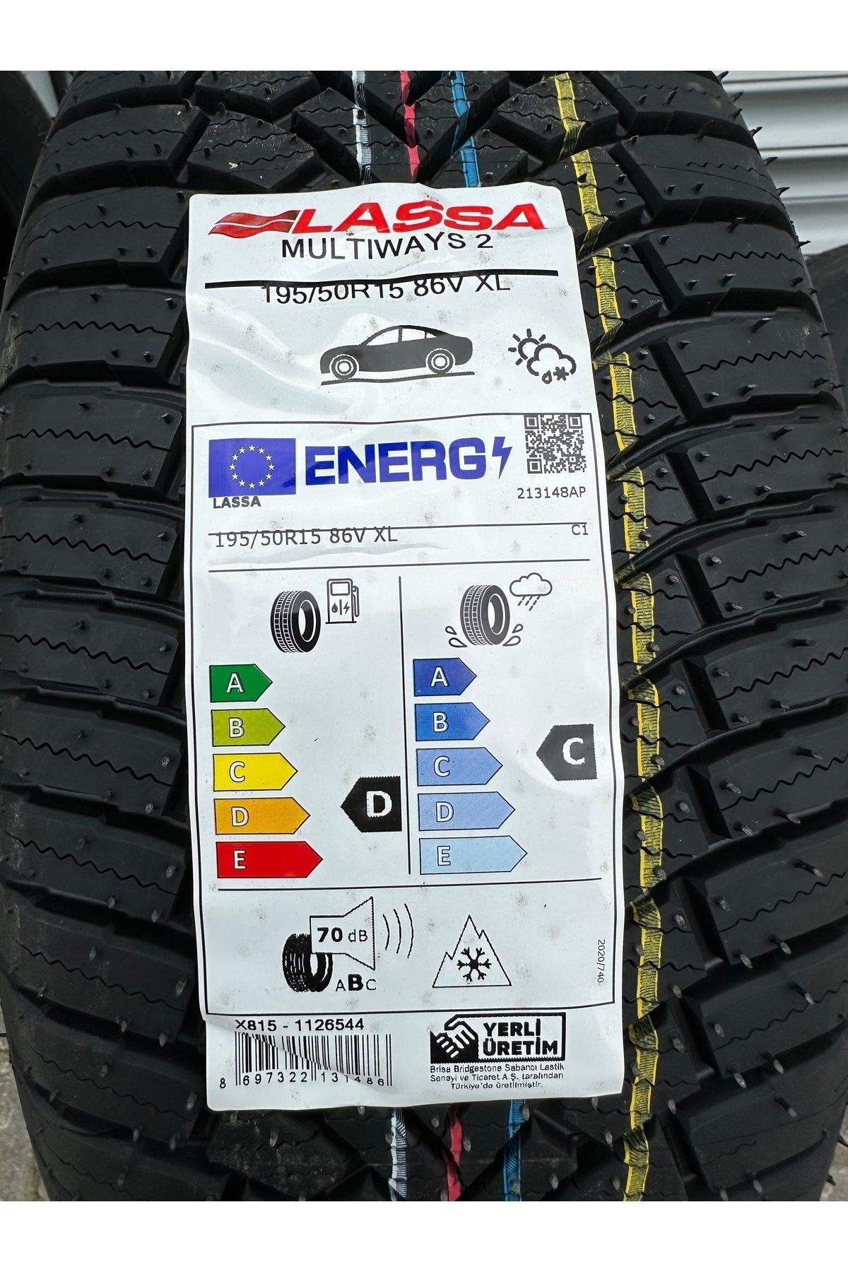 Lassa 195/50R15 86V XL Lassa MuLtiways 2 M+S LASSA