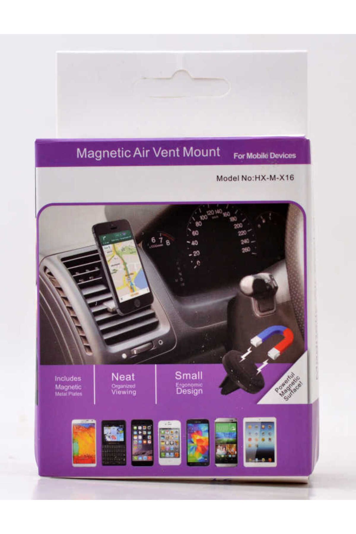 Zore Magnetic Air Vent Mount X16 Petek Araç Telefon Tutucu Universal