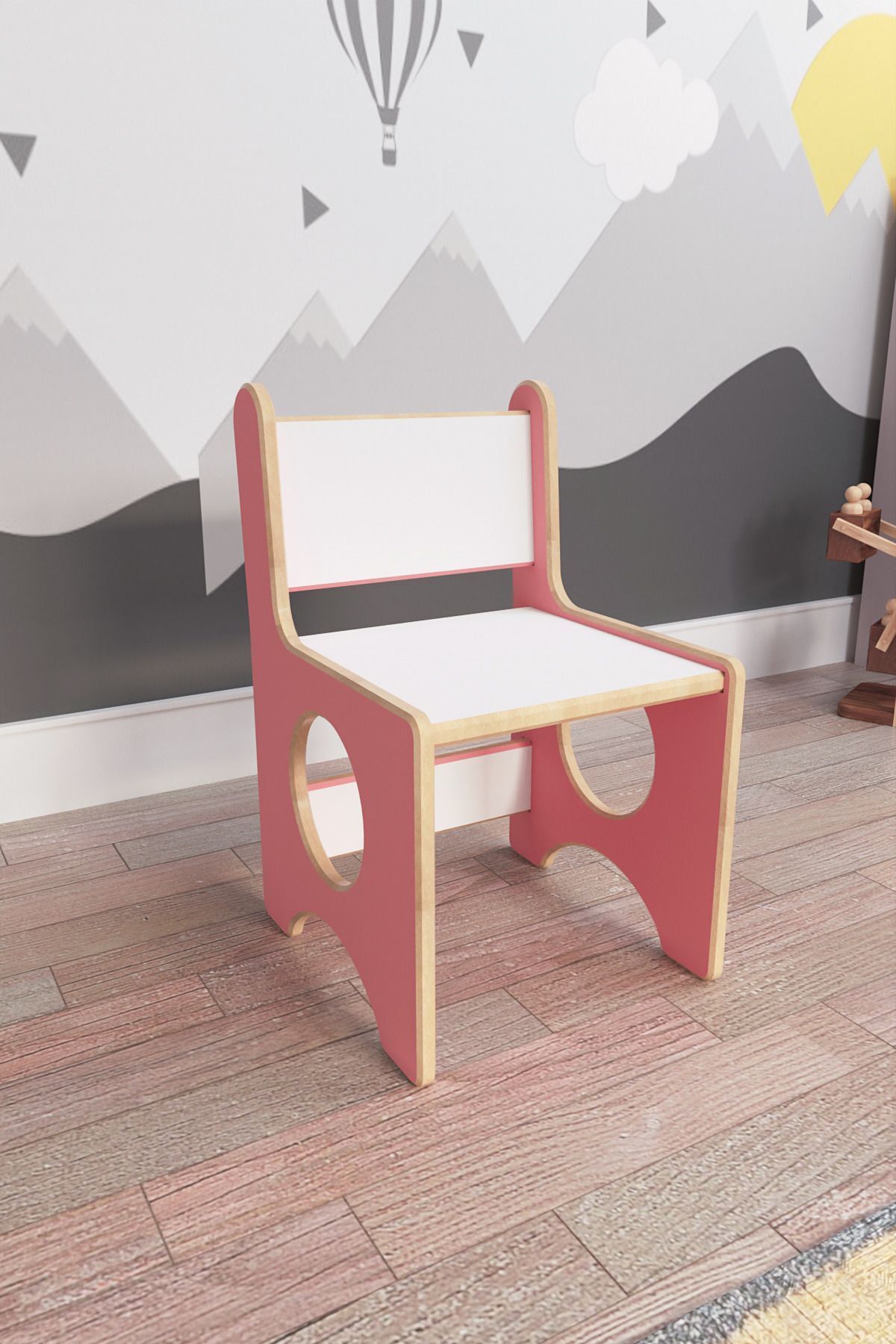zeo wood design Montessori Çocuk Oyun & Aktivite & Çalışma Sandalyesi