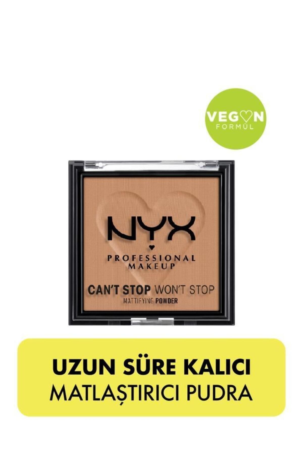 NYX Professional Makeup Can't Stop Won't Stop Matlaştırıcı Pudra - Caramel