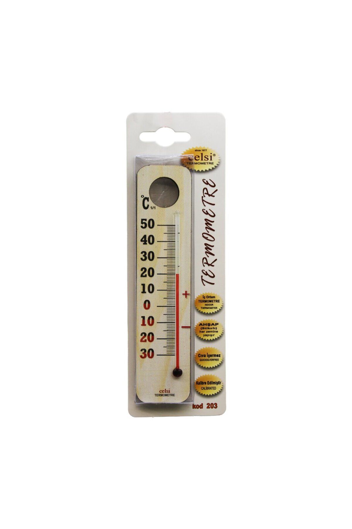 Genel Markalar Ahşap Mini Derece Oda Termometresi