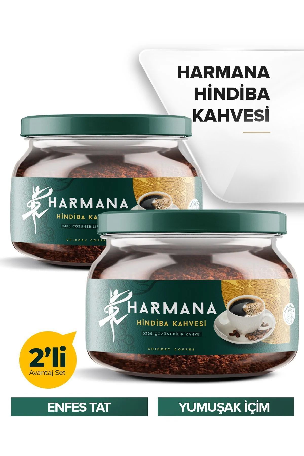 HARMANA 2 Adet Hindiba Kahvesi Detox Kahve 2x 150 gr