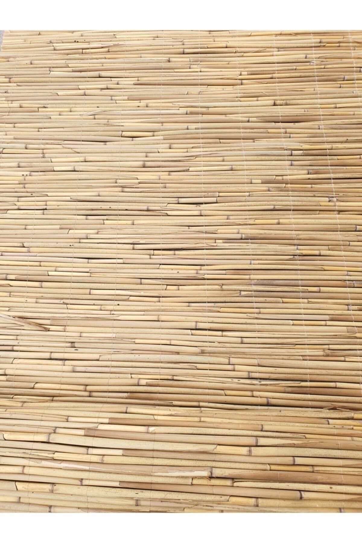 metrohasır Doğal Kamış Hasır Çit 2m X 5m Doğal Bambu -bahçe Çiti - Gölgelik Hasır -tavan Dekorasyon