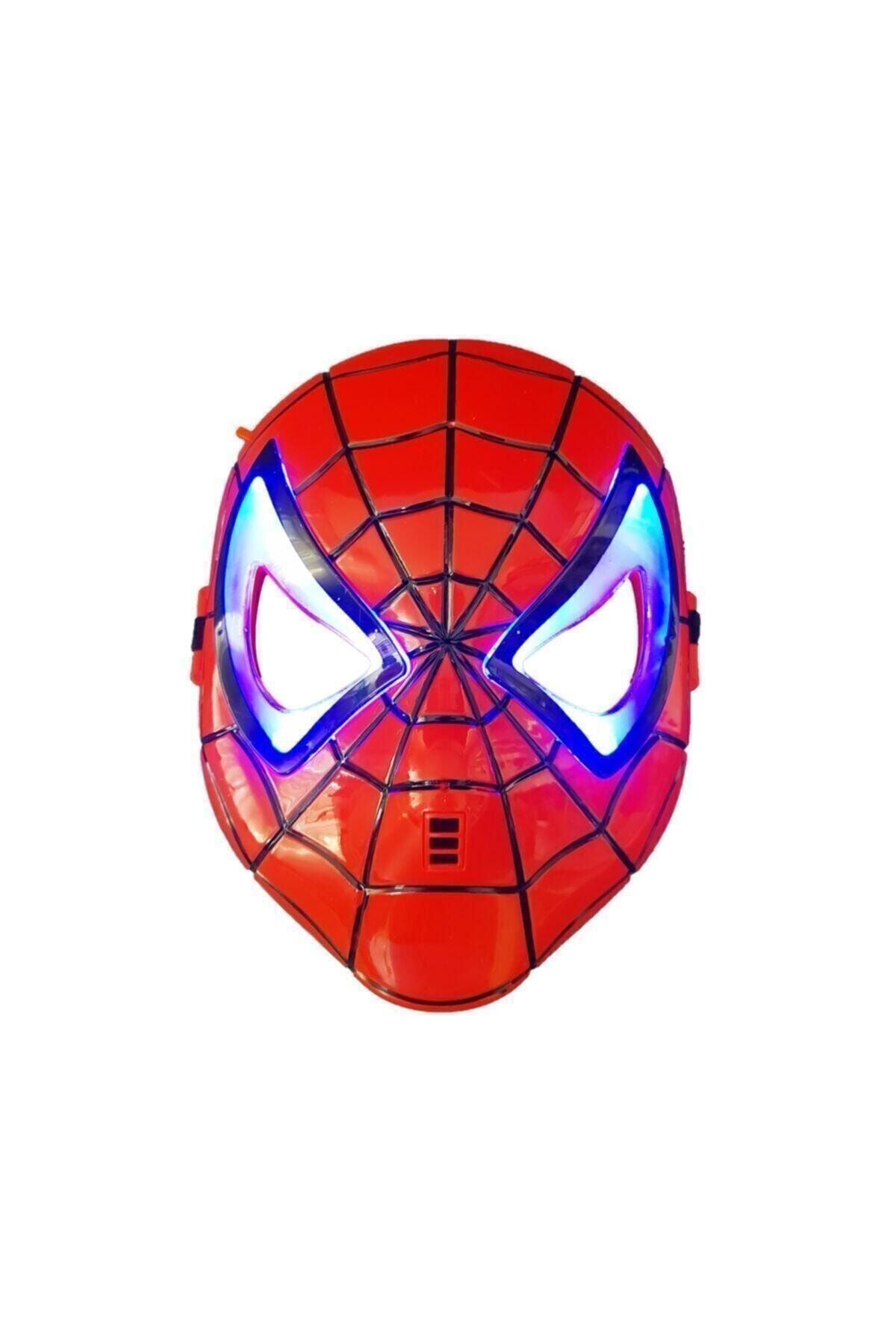 Spiderman Işıklı Örümcek Adam Maskesi 17x21 cm