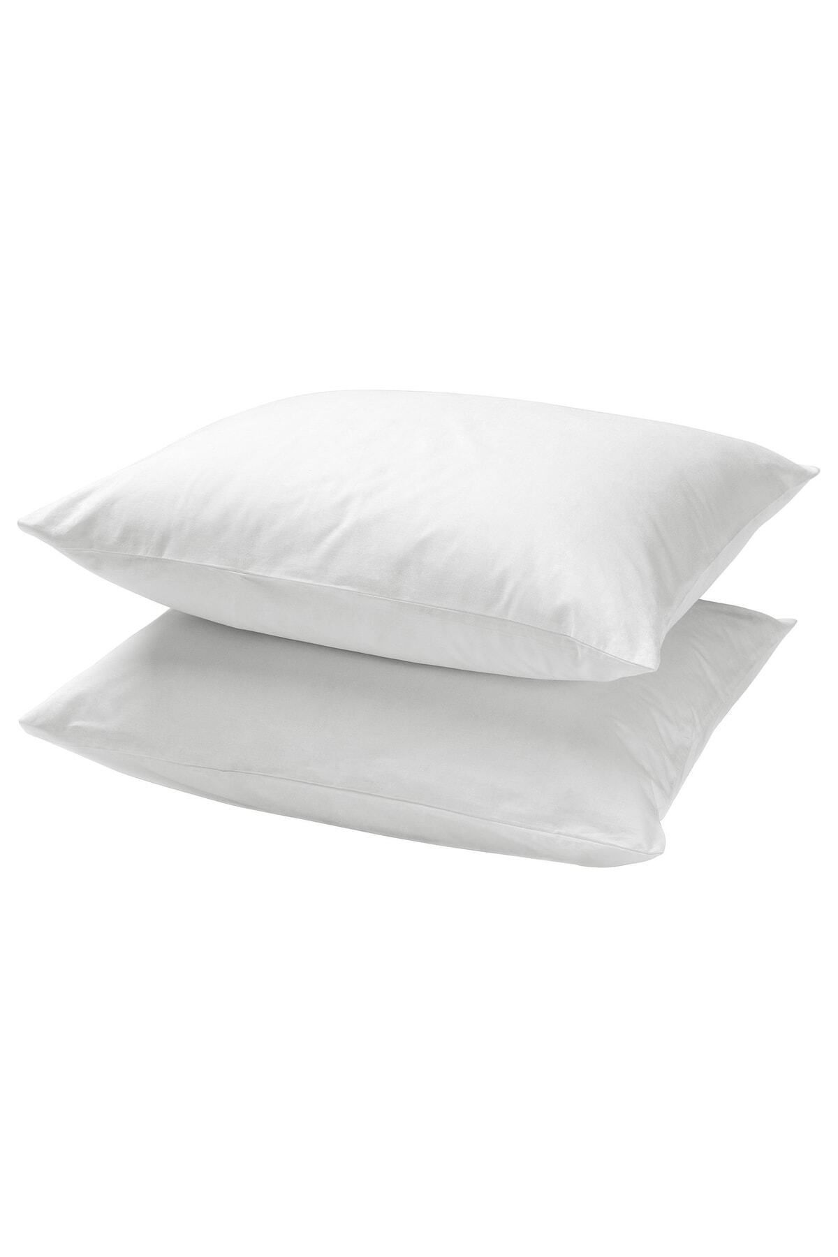 IKEA Pamuklu Yastık Kılıfı 2'li-beyaz