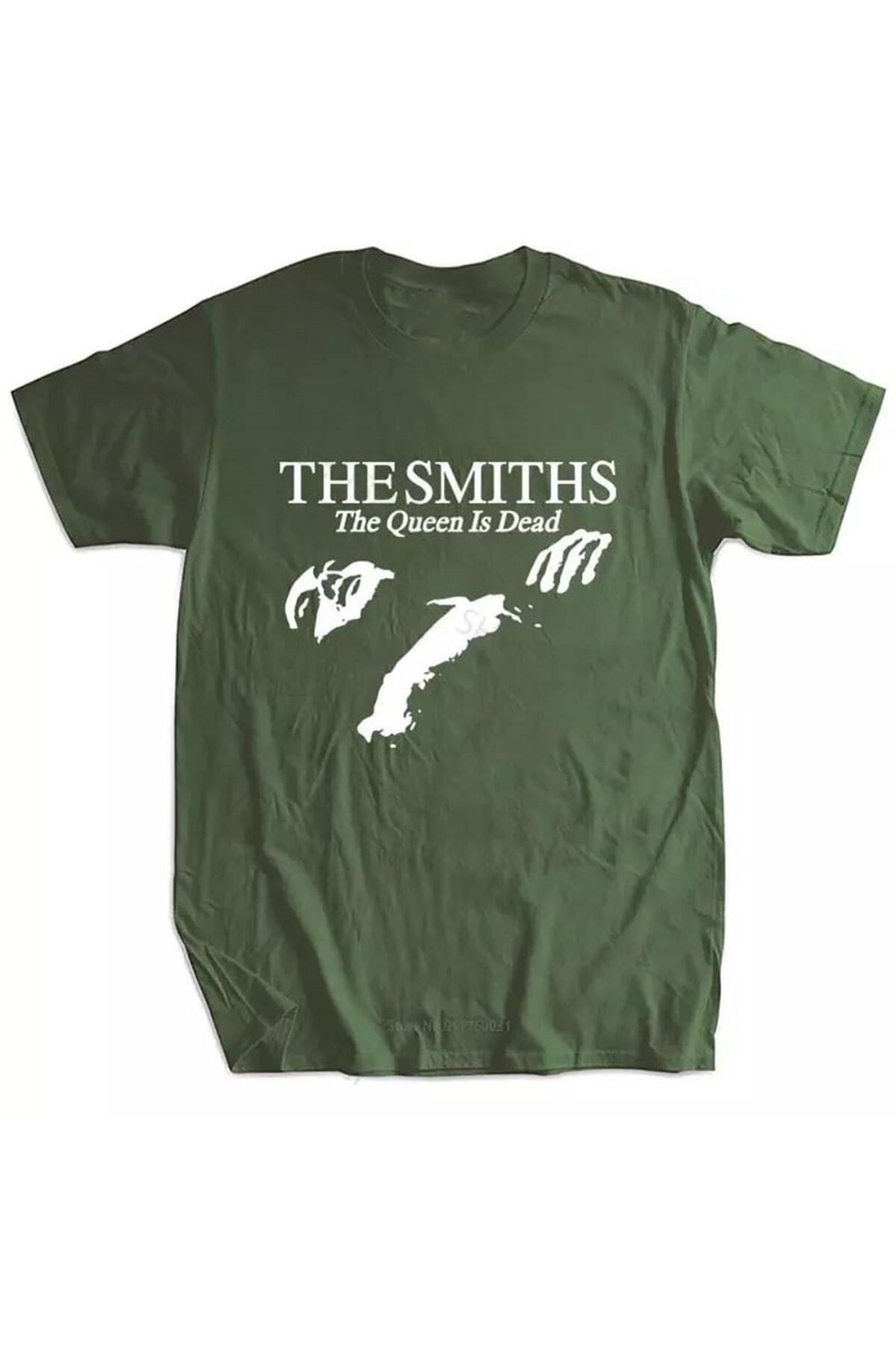 Köstebek The Smiths - The Queen Is Dead Yeşil Unisex T-shirt