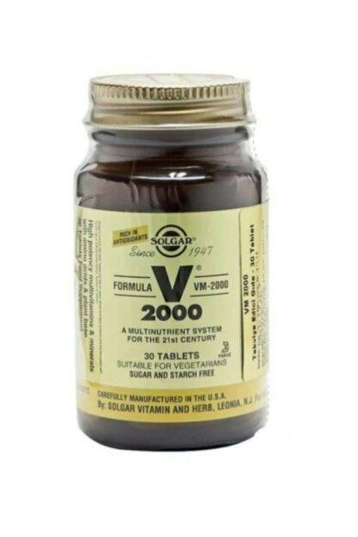 Solgar Vm 2000 Multivitamin 30 Tablet