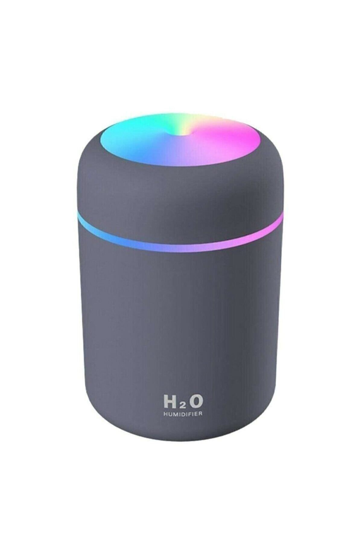H2O Humidifier 300 ml Ulrasonik Ledli Hava Nemlendirici Buhar Makinesi Ve Aroma Difüzörü Beyaz