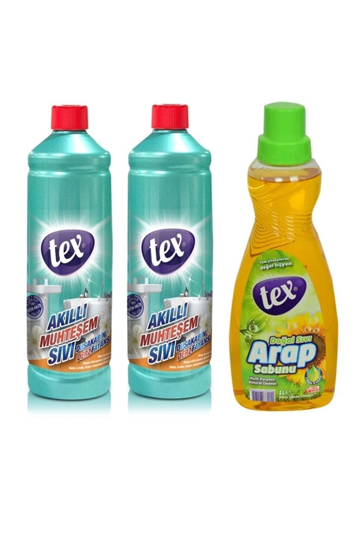 Tex Akıllı Muhteşem Sıvı 975 ml 2 Adet ve Arap Sabunu 1 Adet X (1 Lt)