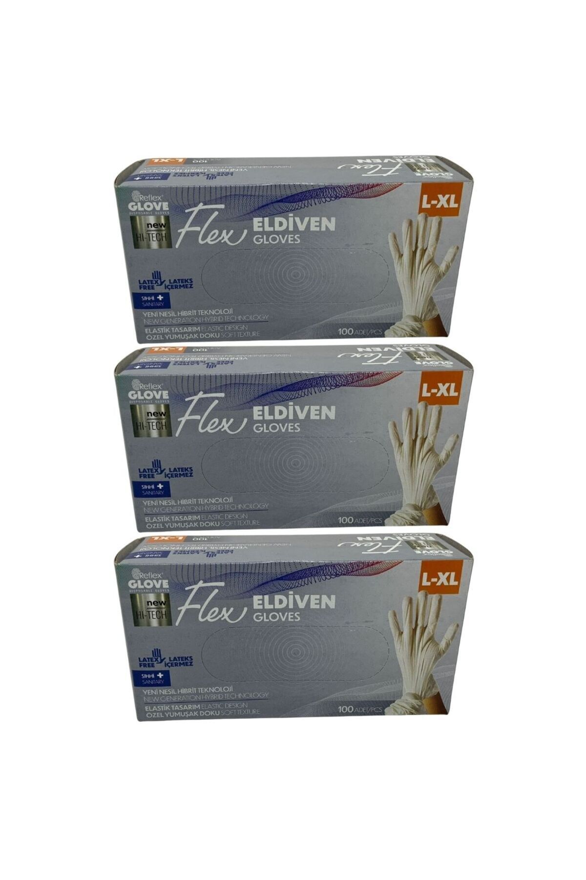 Reflex Glove Flex Eldiven L-XL 100 Adet 3 Adet